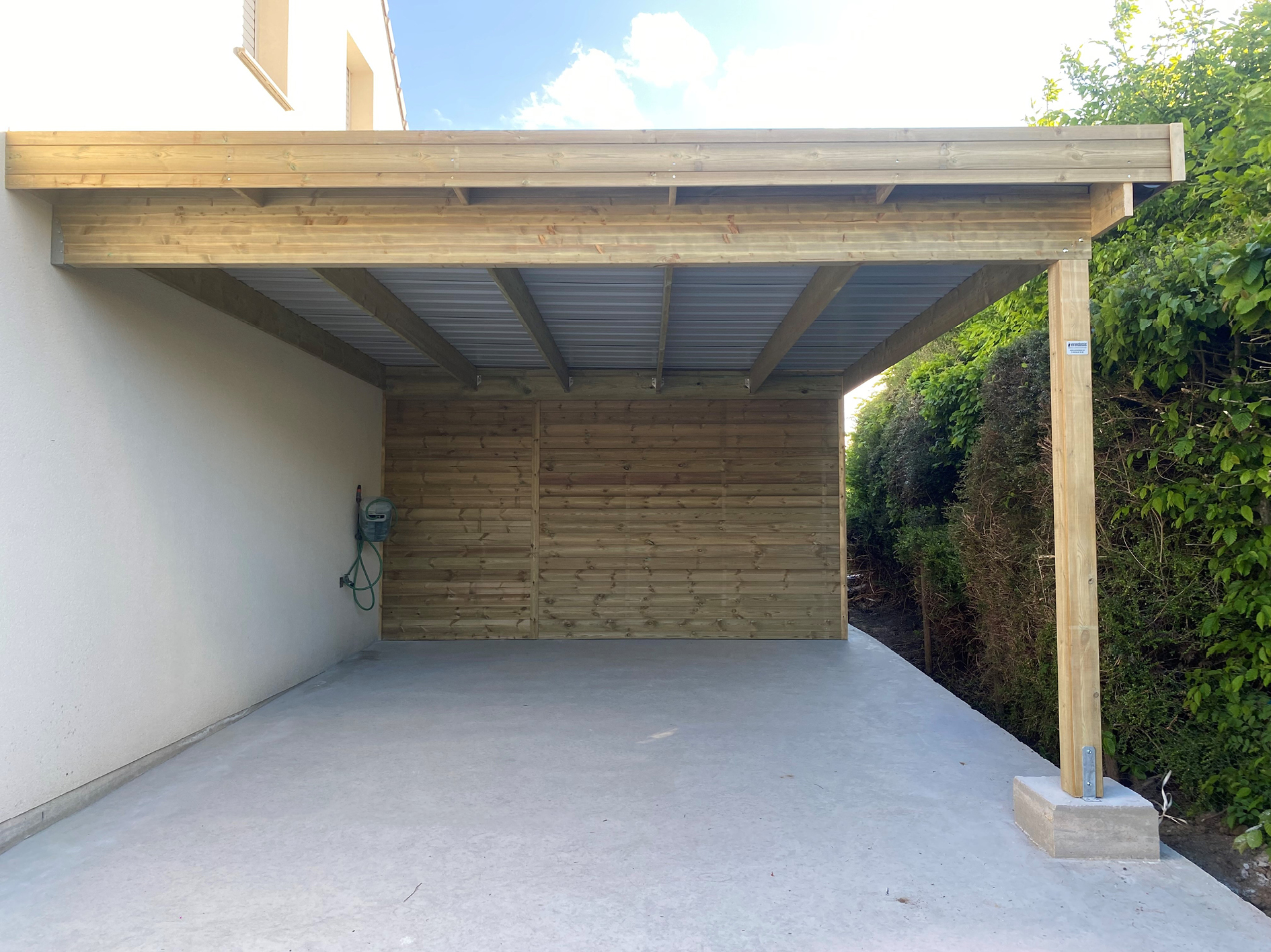 Houten carport