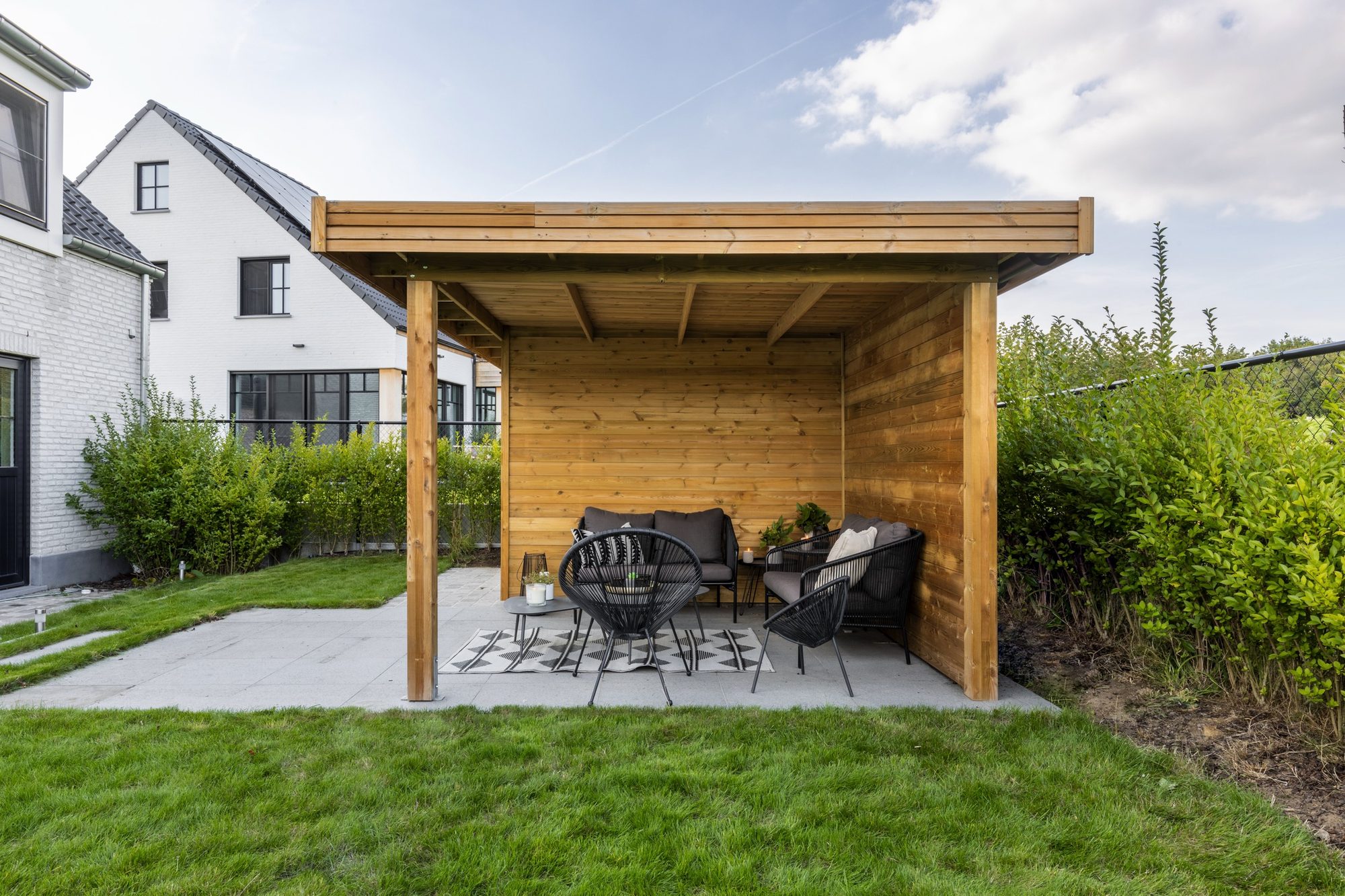 Houten overkapping