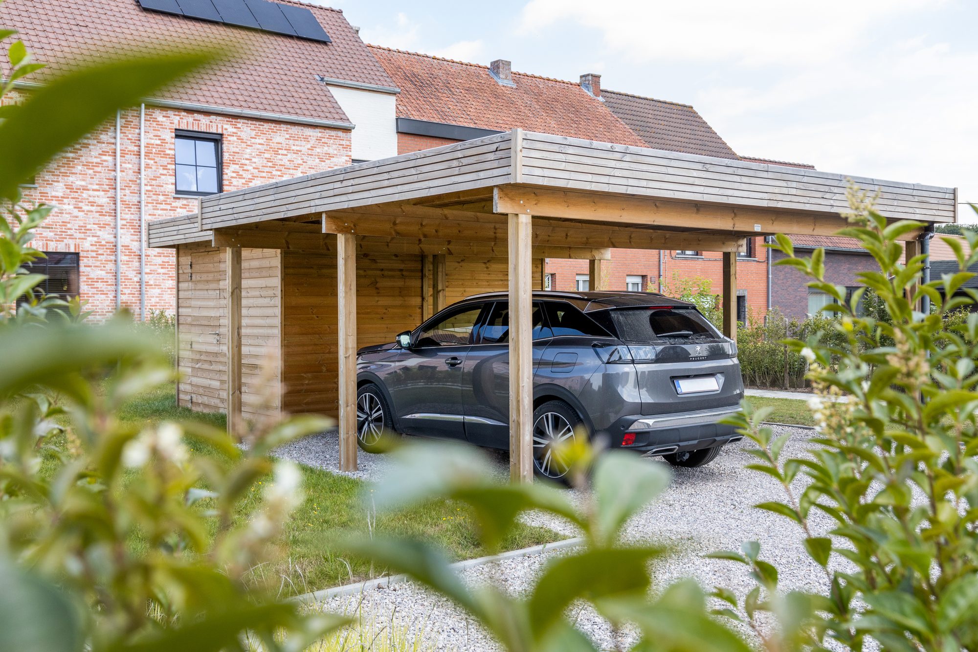 Carport moderne en bois