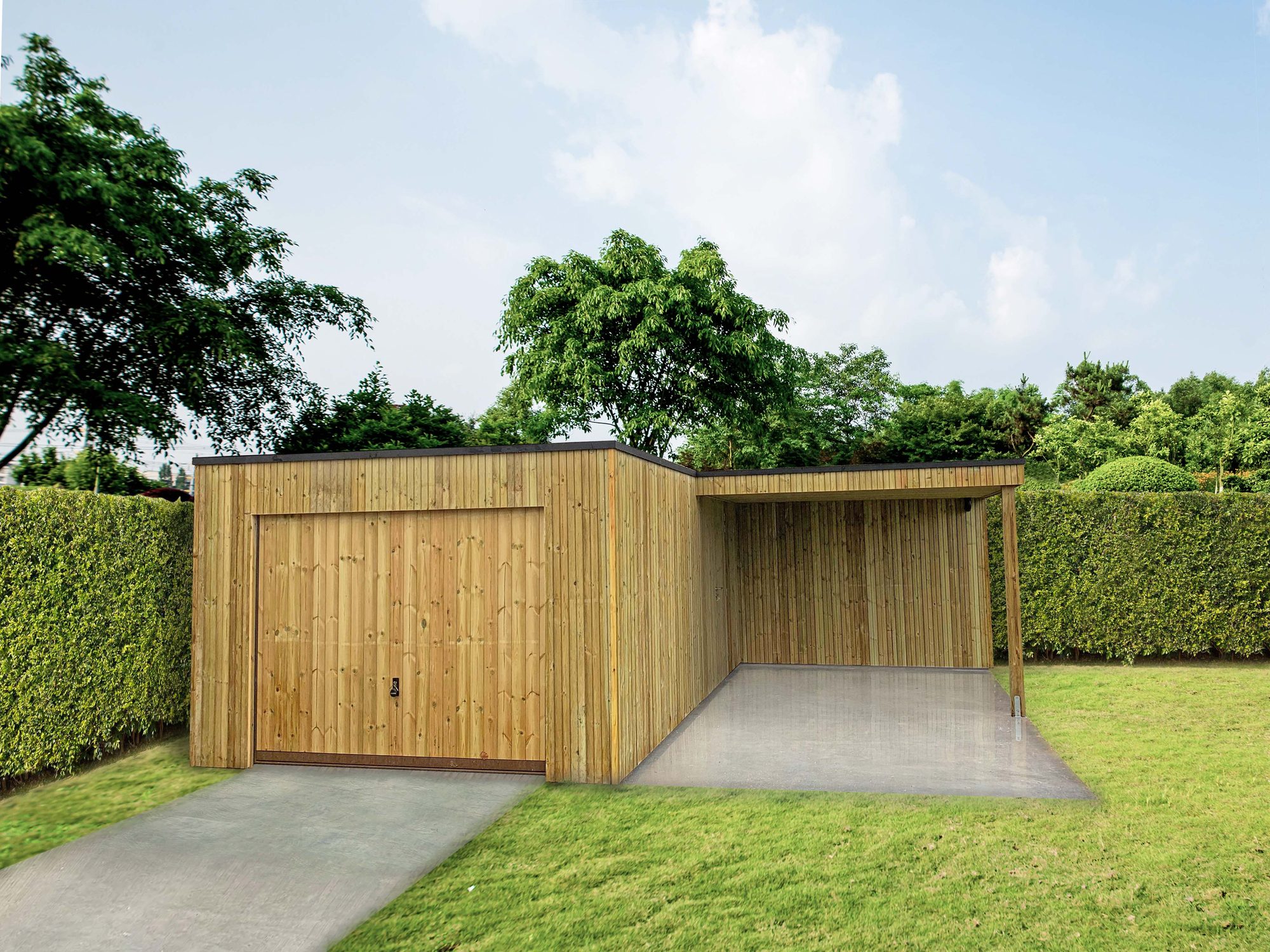 Garage moderne en bois
