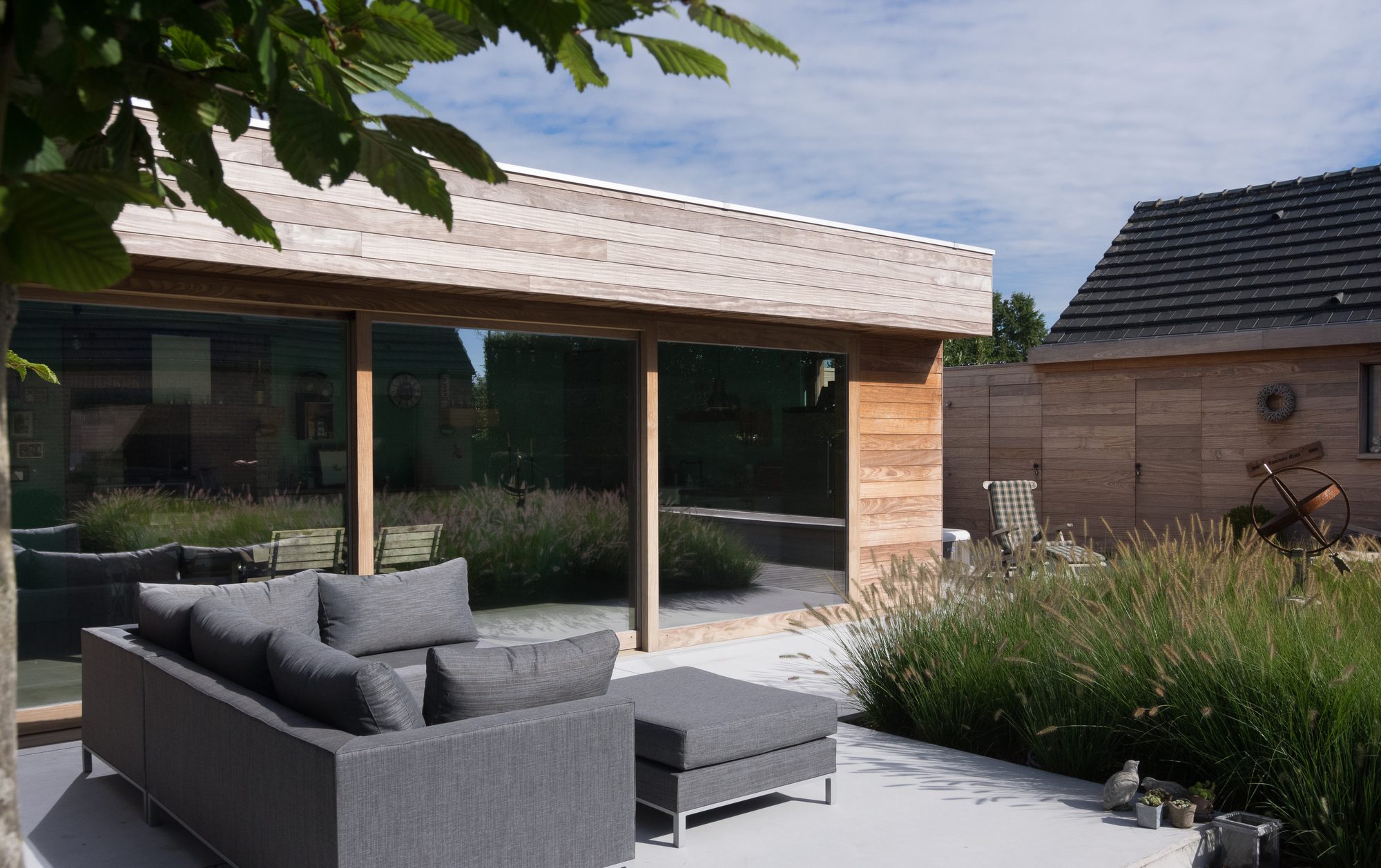 Houten tuinkamer