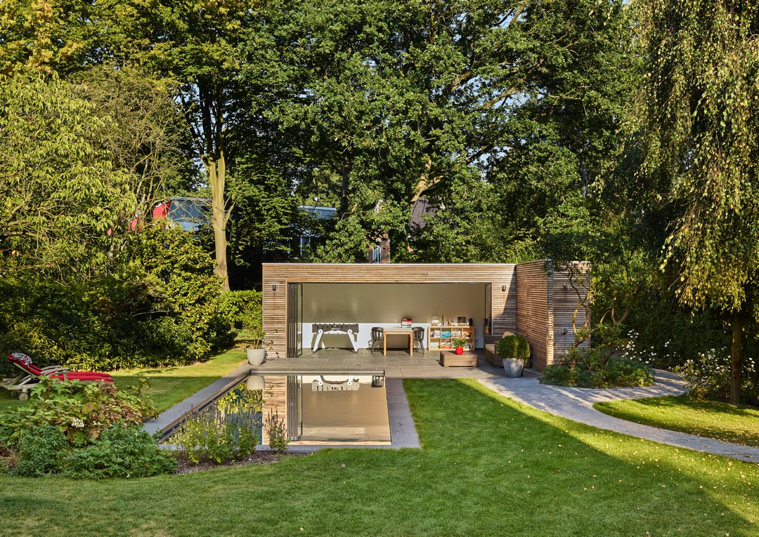 Houten tuinkamer