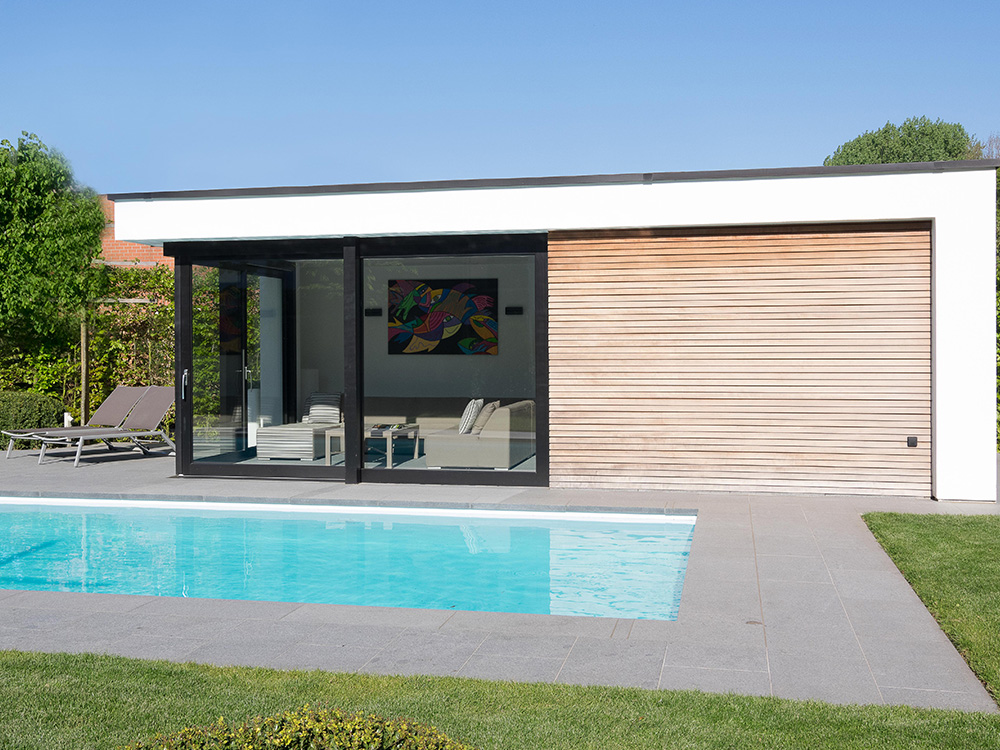 Poolhouse in crepi