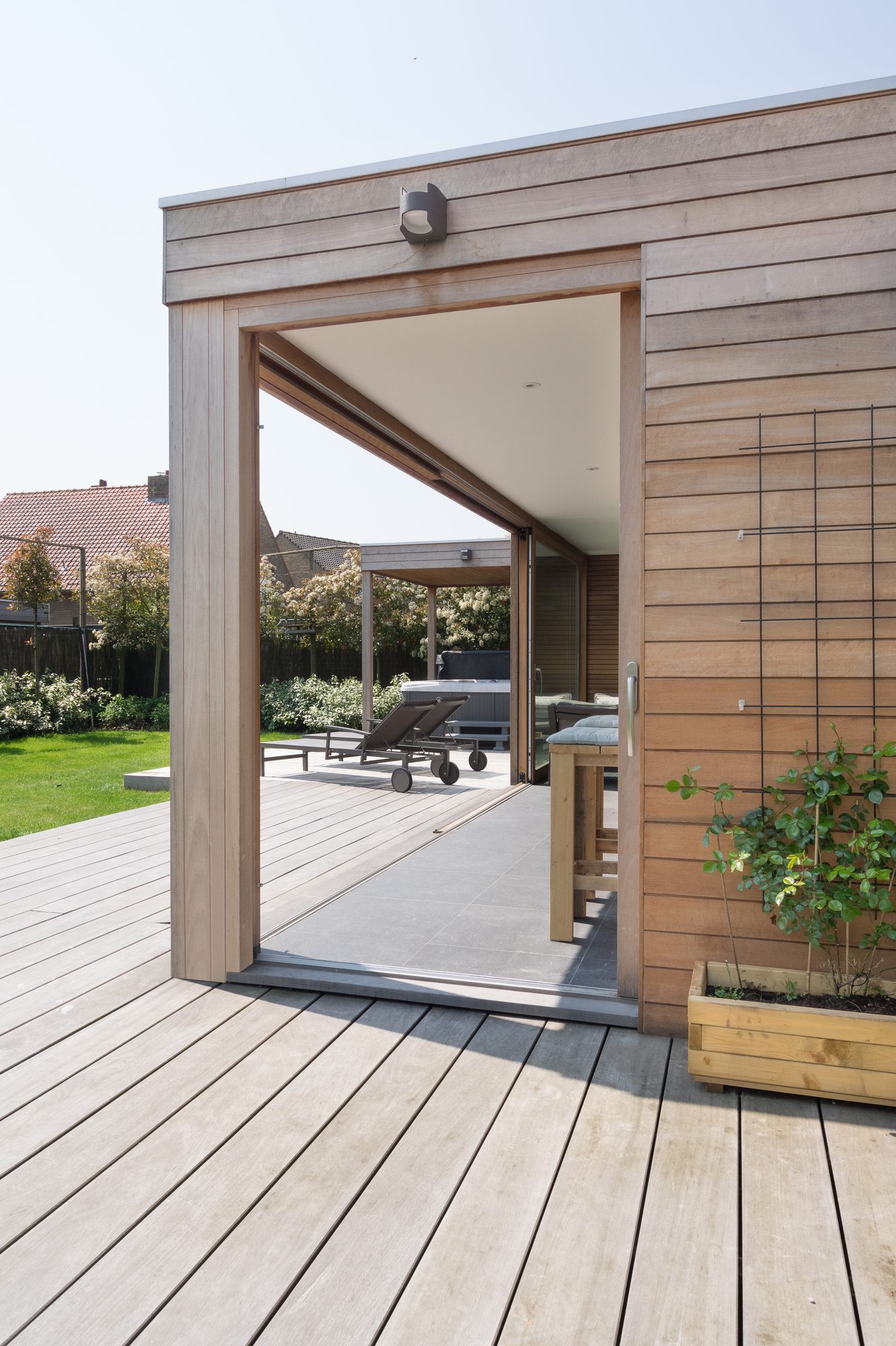 Paroi en bois Moabi
