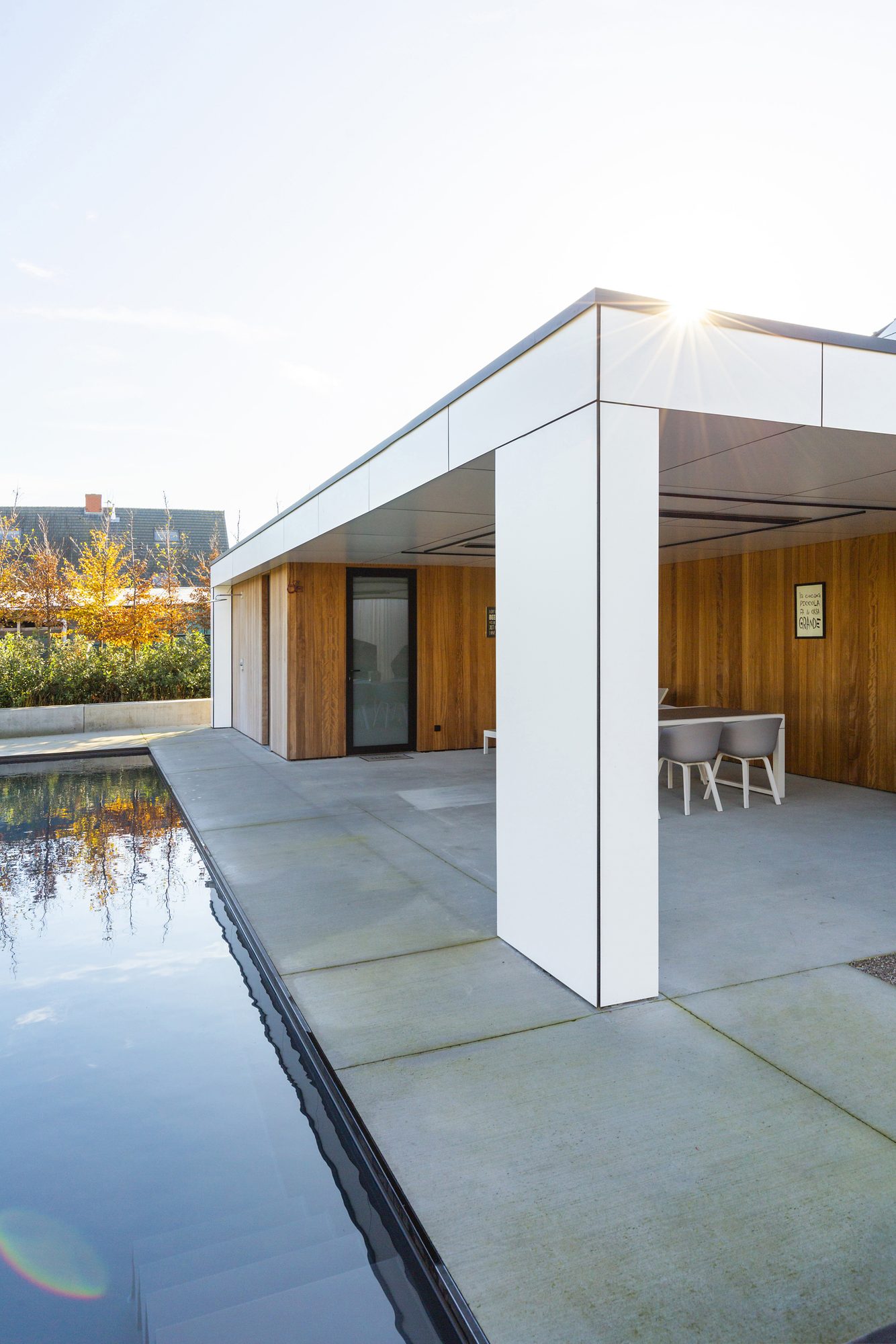 Pool house hypermodern