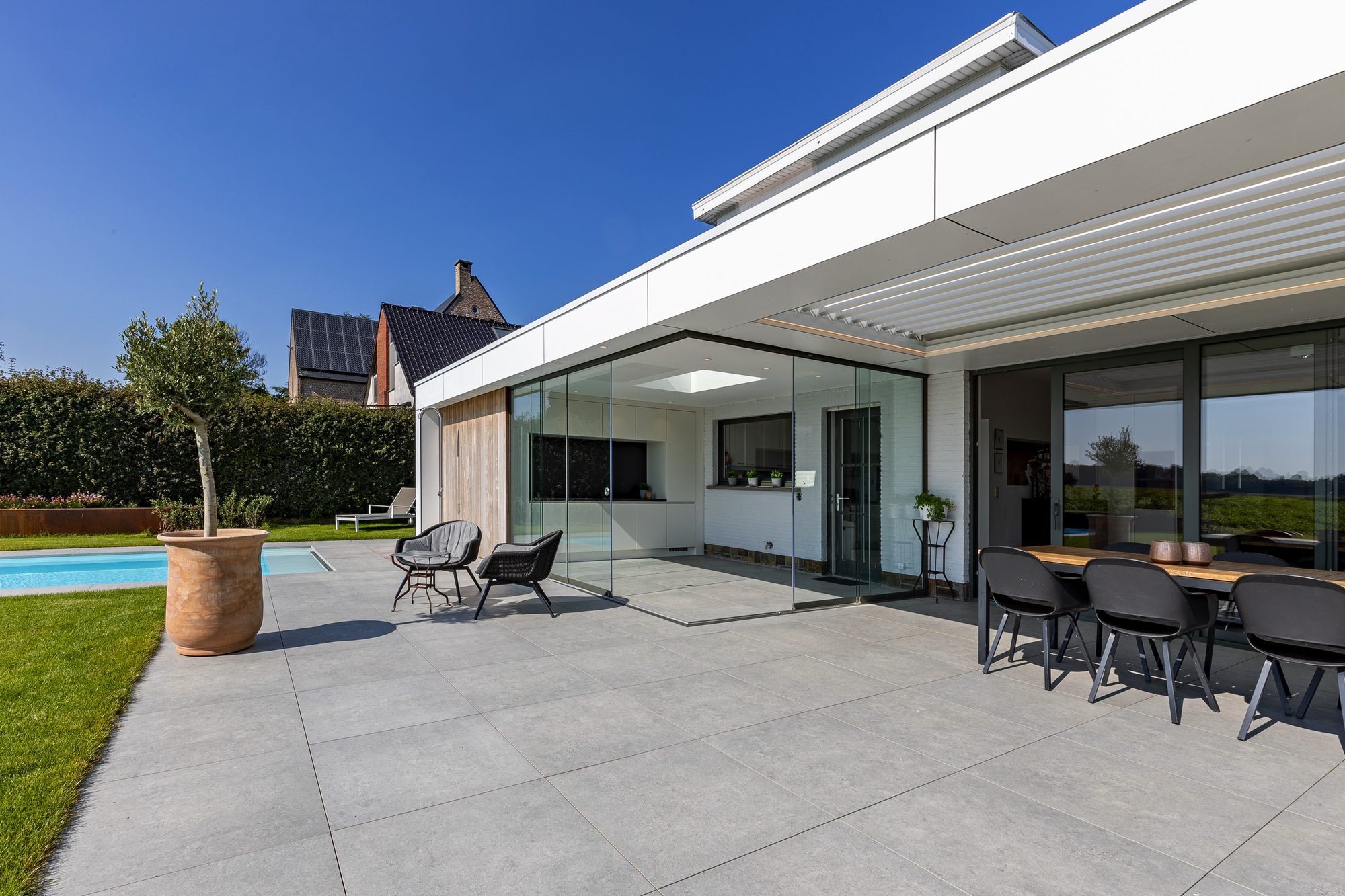 Pool house adossé