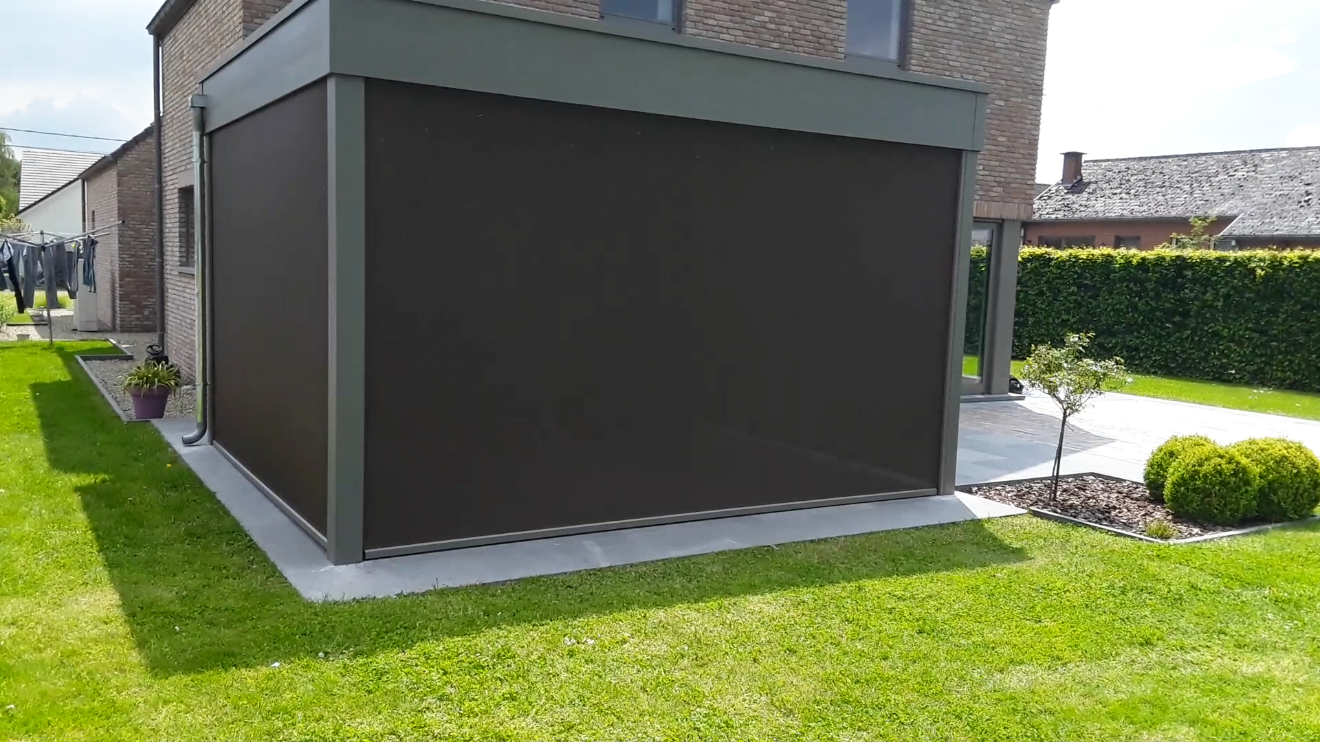 Aluminium Terrasoverkapping met Screens