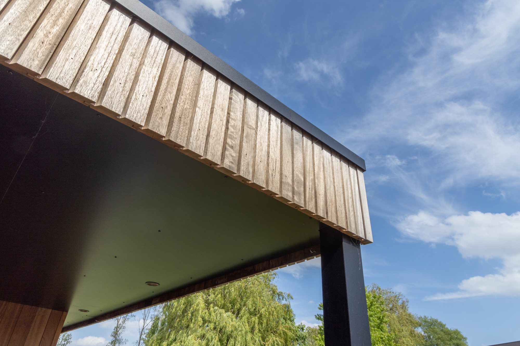 Dakrand in tropisch hardhout