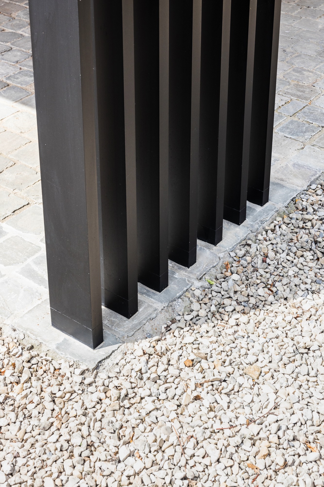 aluminium zwarte palen