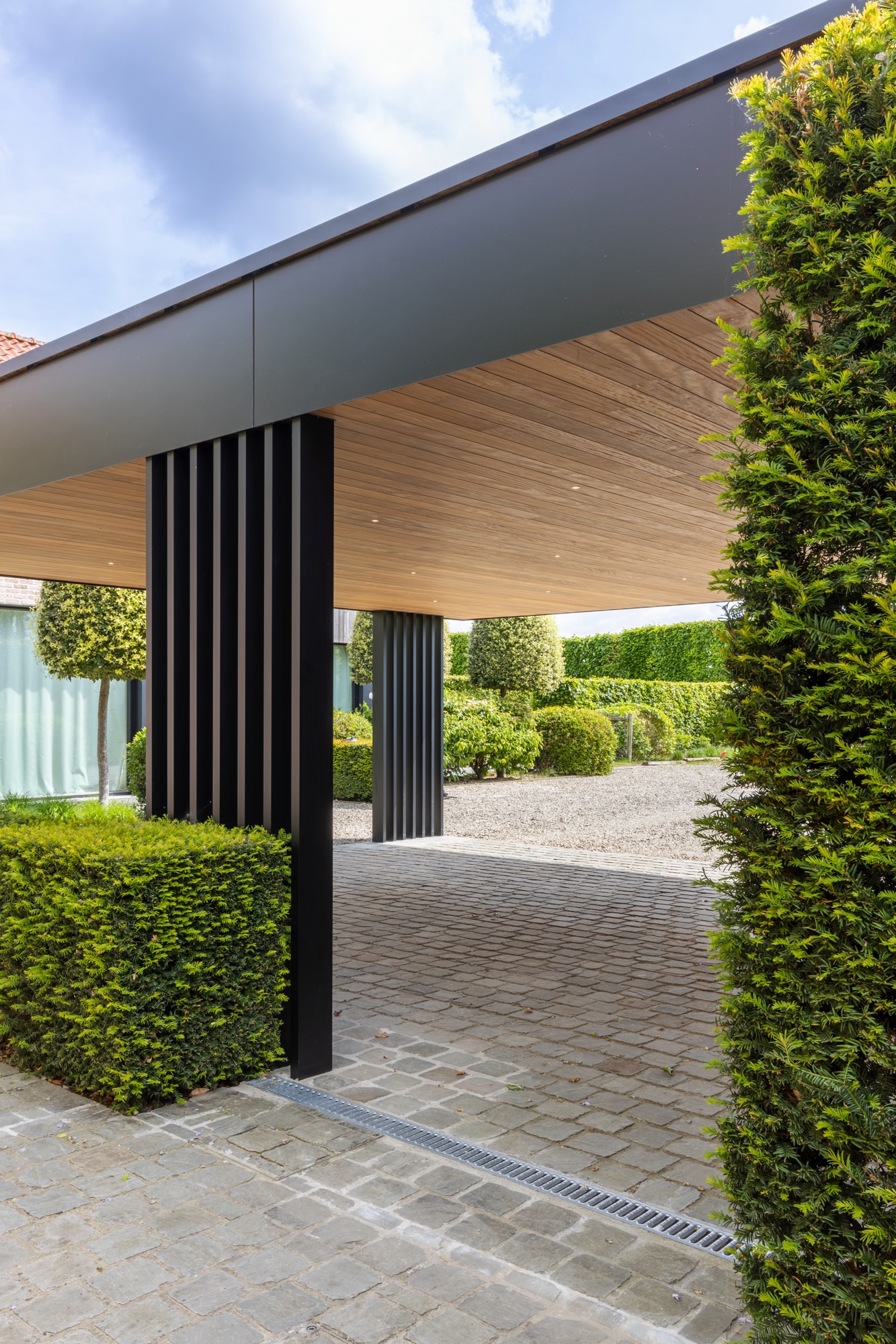 carport hout aluminium trespa