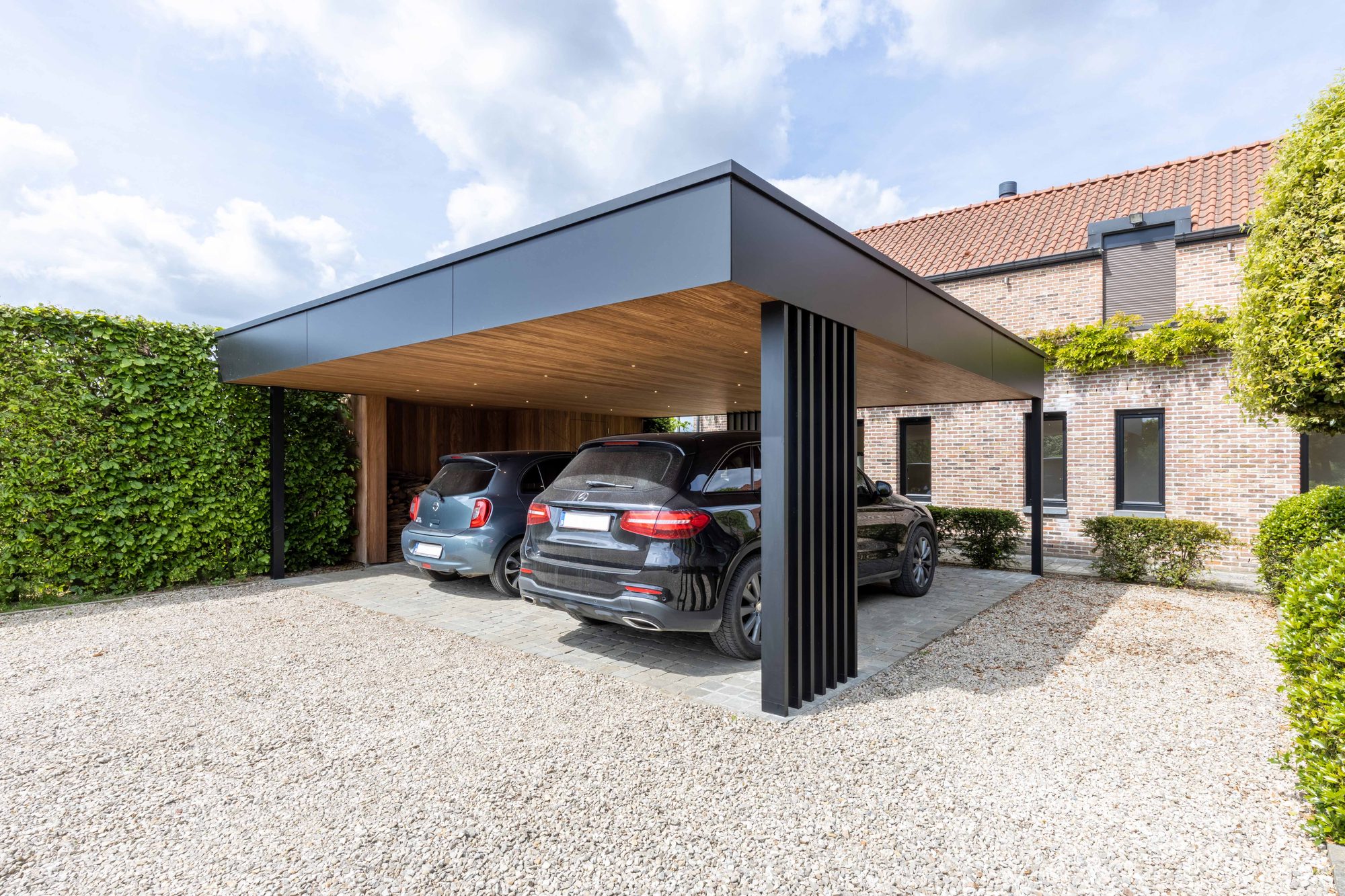 moderne dubbele carport