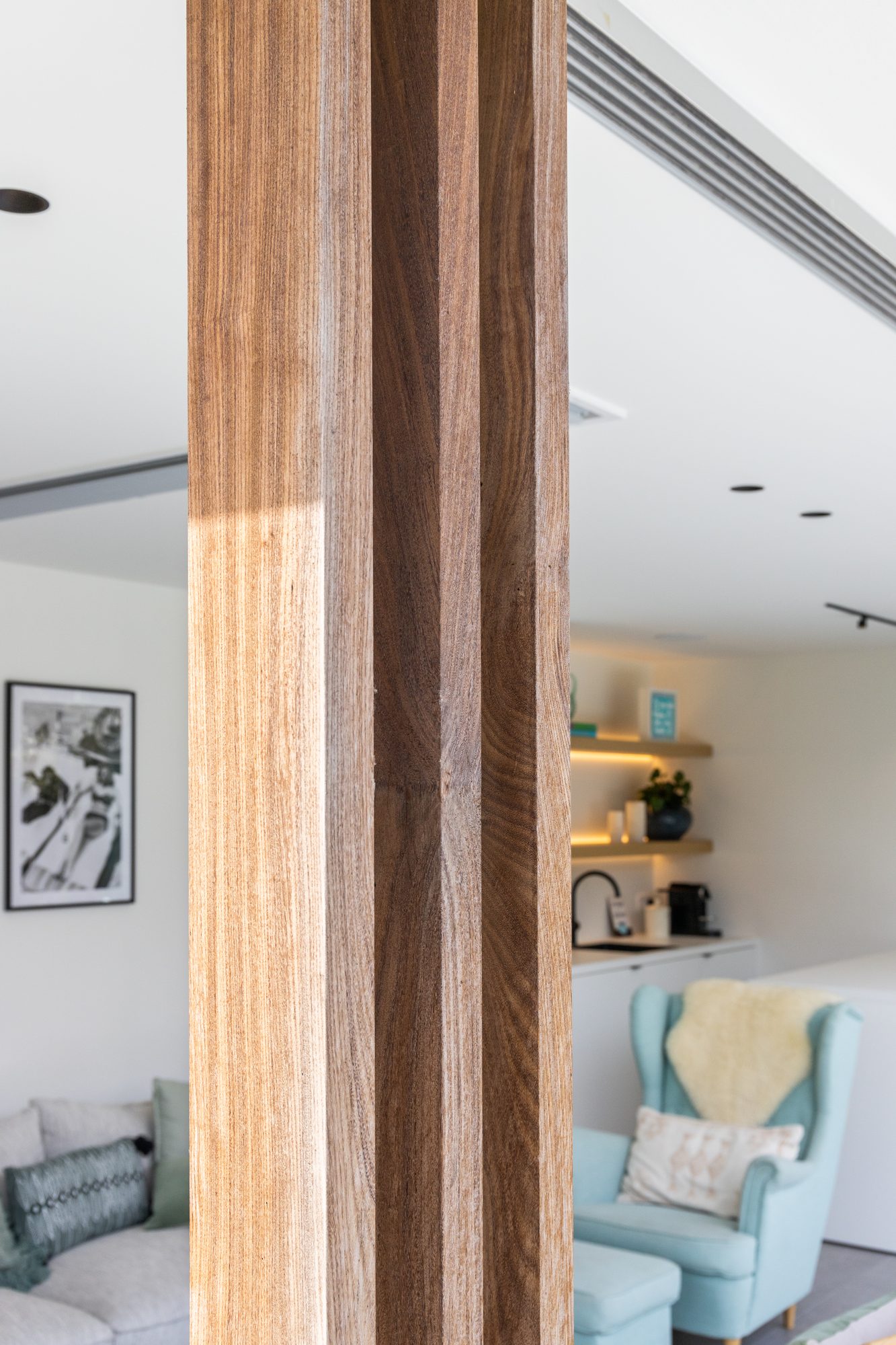 Afrormosia houten steunpalen