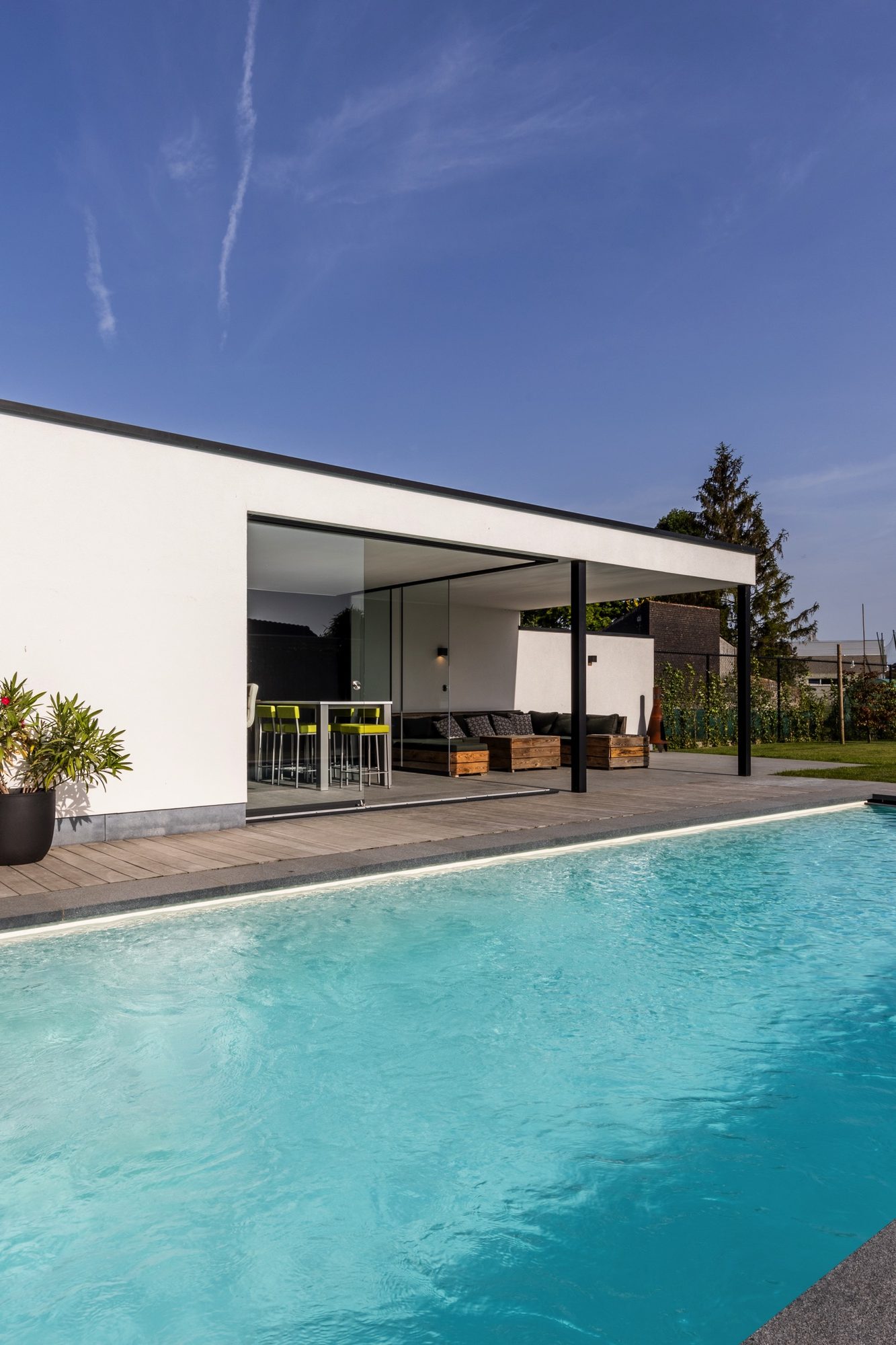 Annexe avec couverture de terrasse