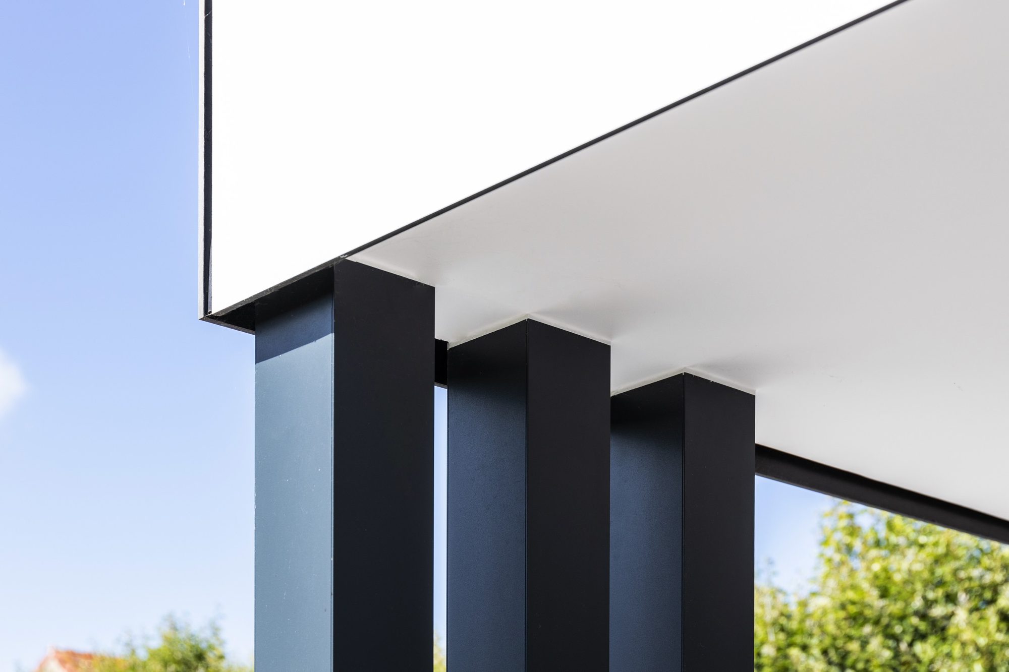 Aluminium palen poolhouse