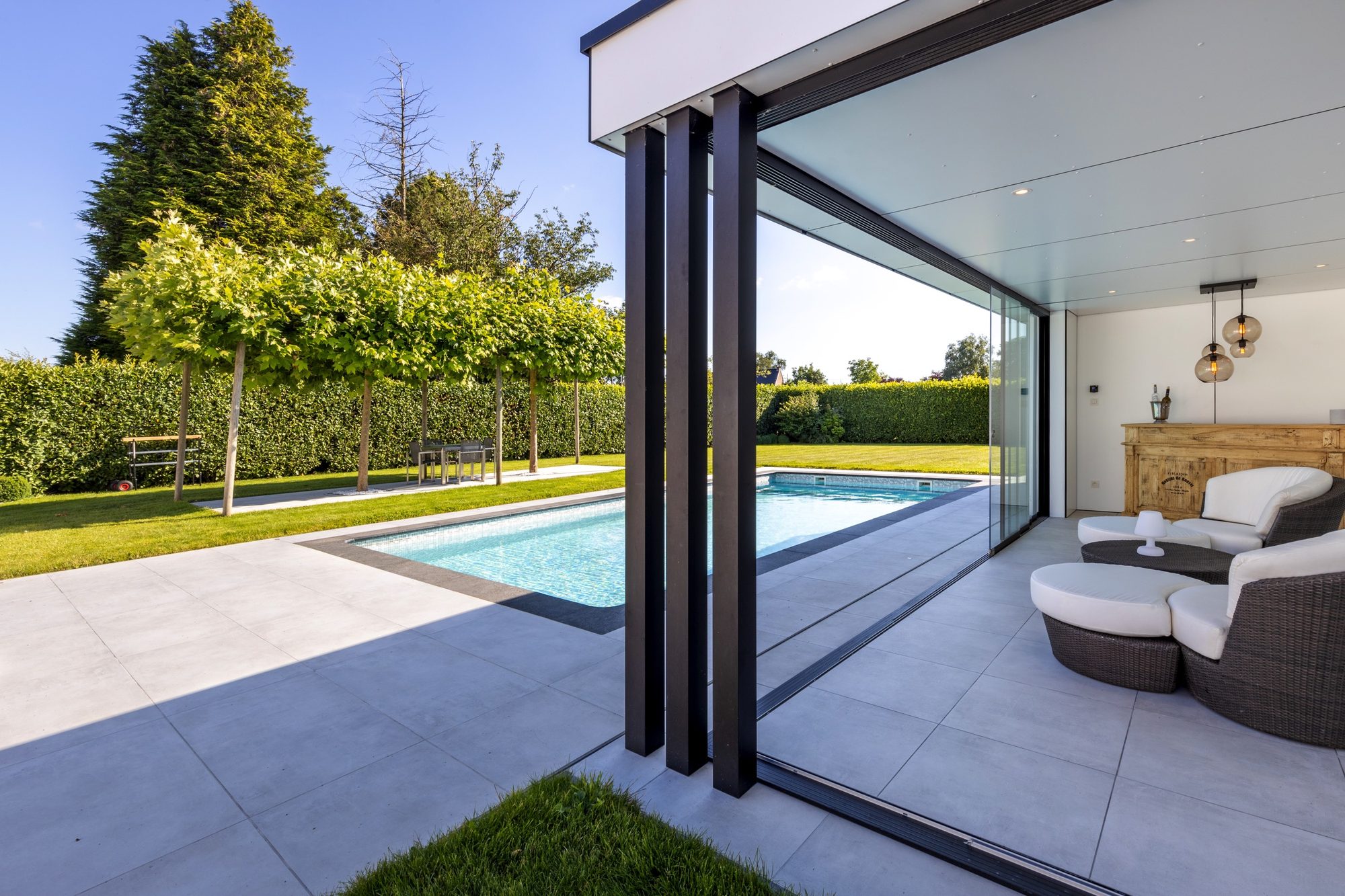 Poolhouse overkapping