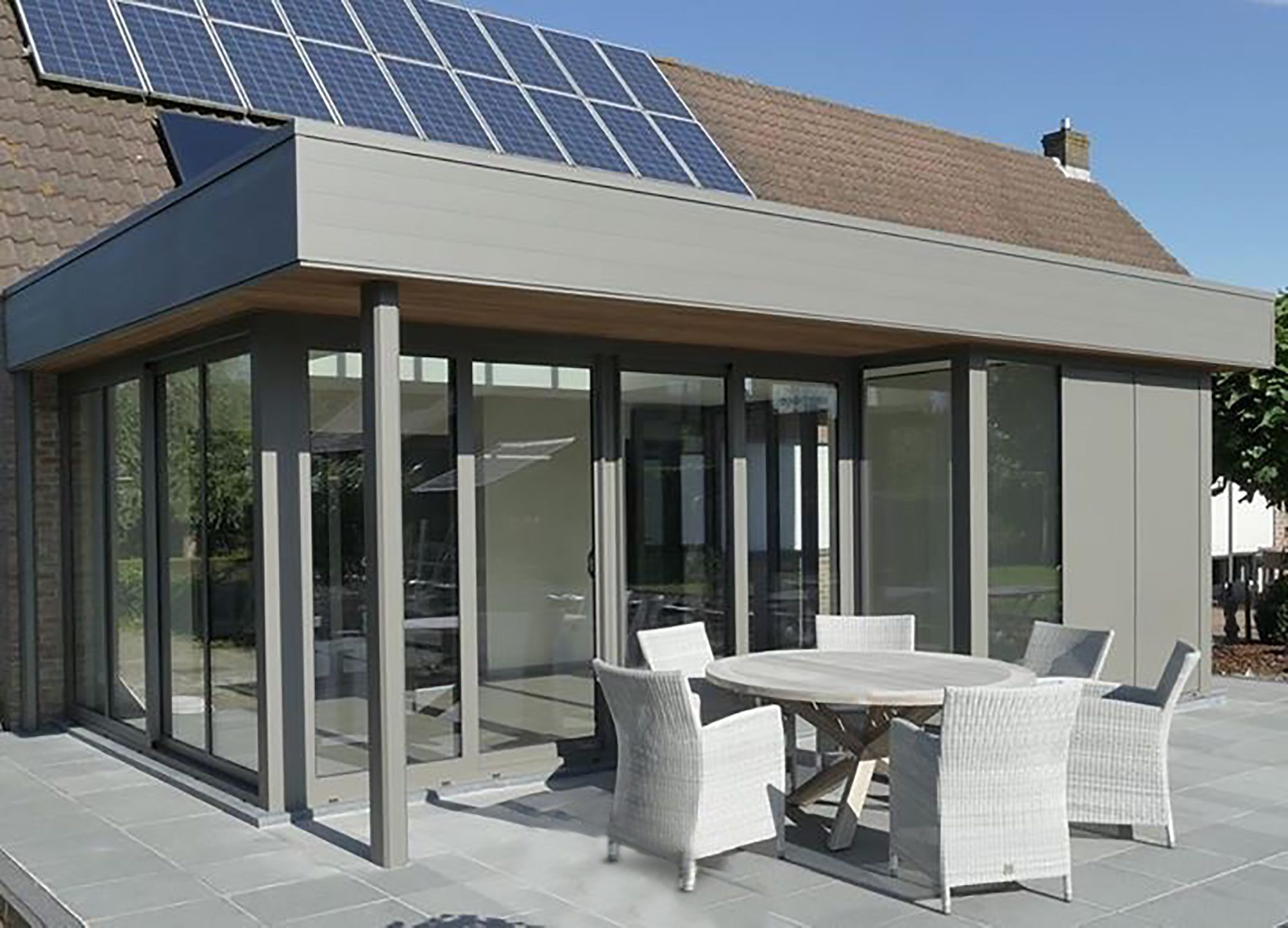 Extension de maison en alu