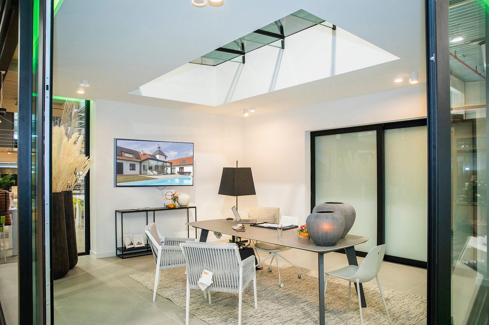 Annexe avec puits de lumière