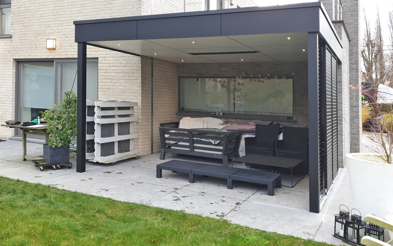 Couverture de terrasse moderne avec Trespa