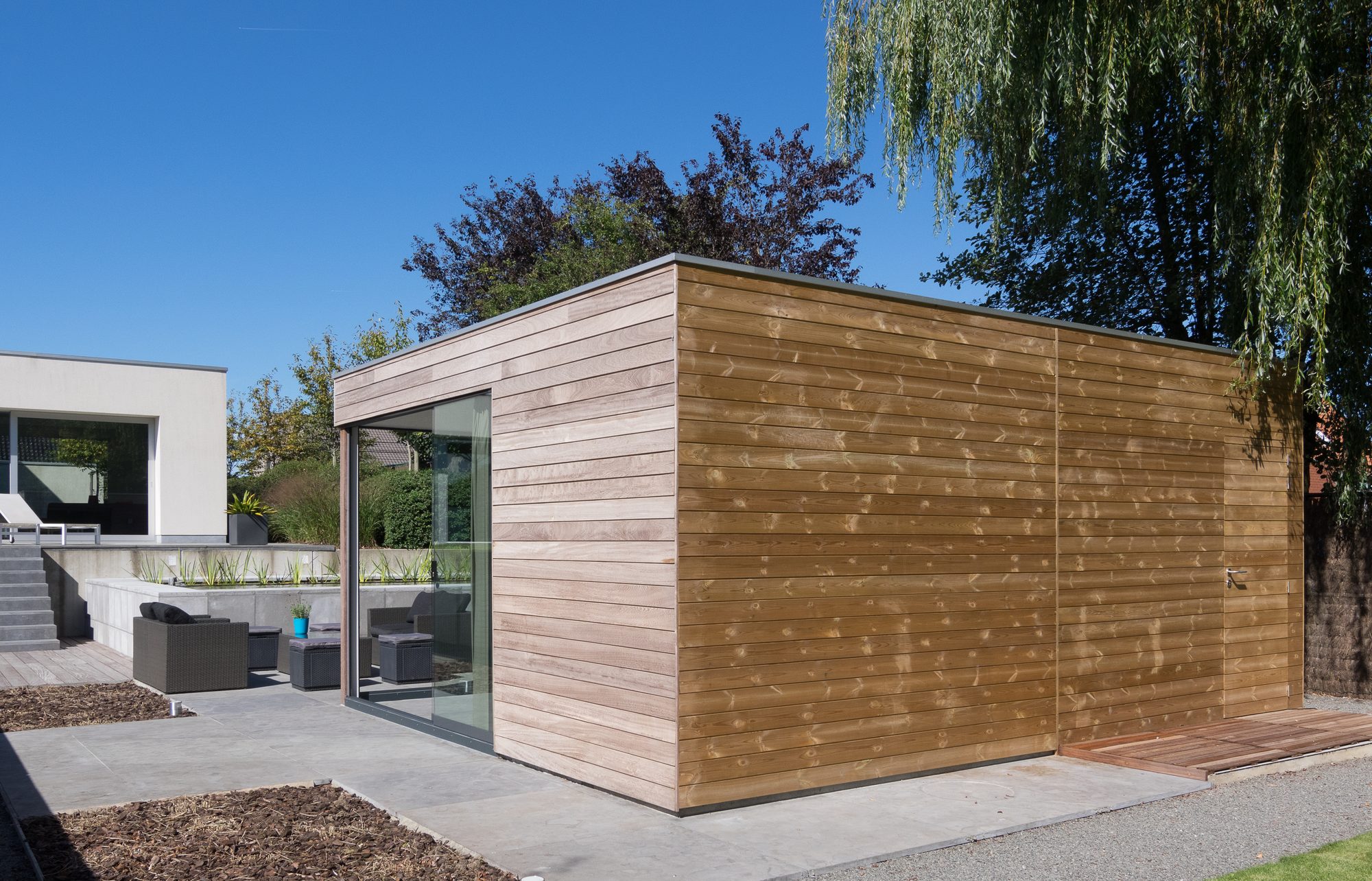 Achterkant poolhouse