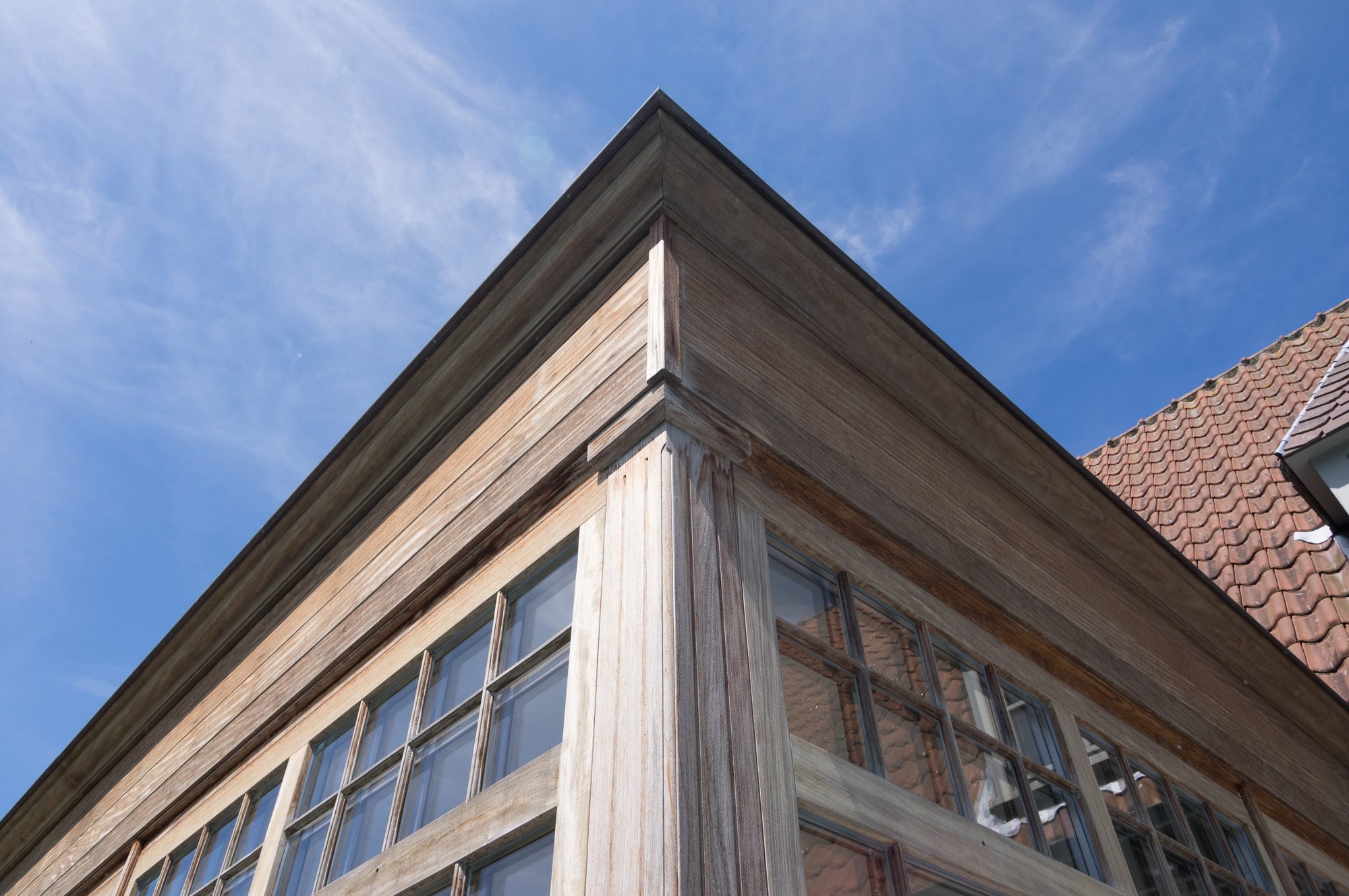 Dakrand houten veranda