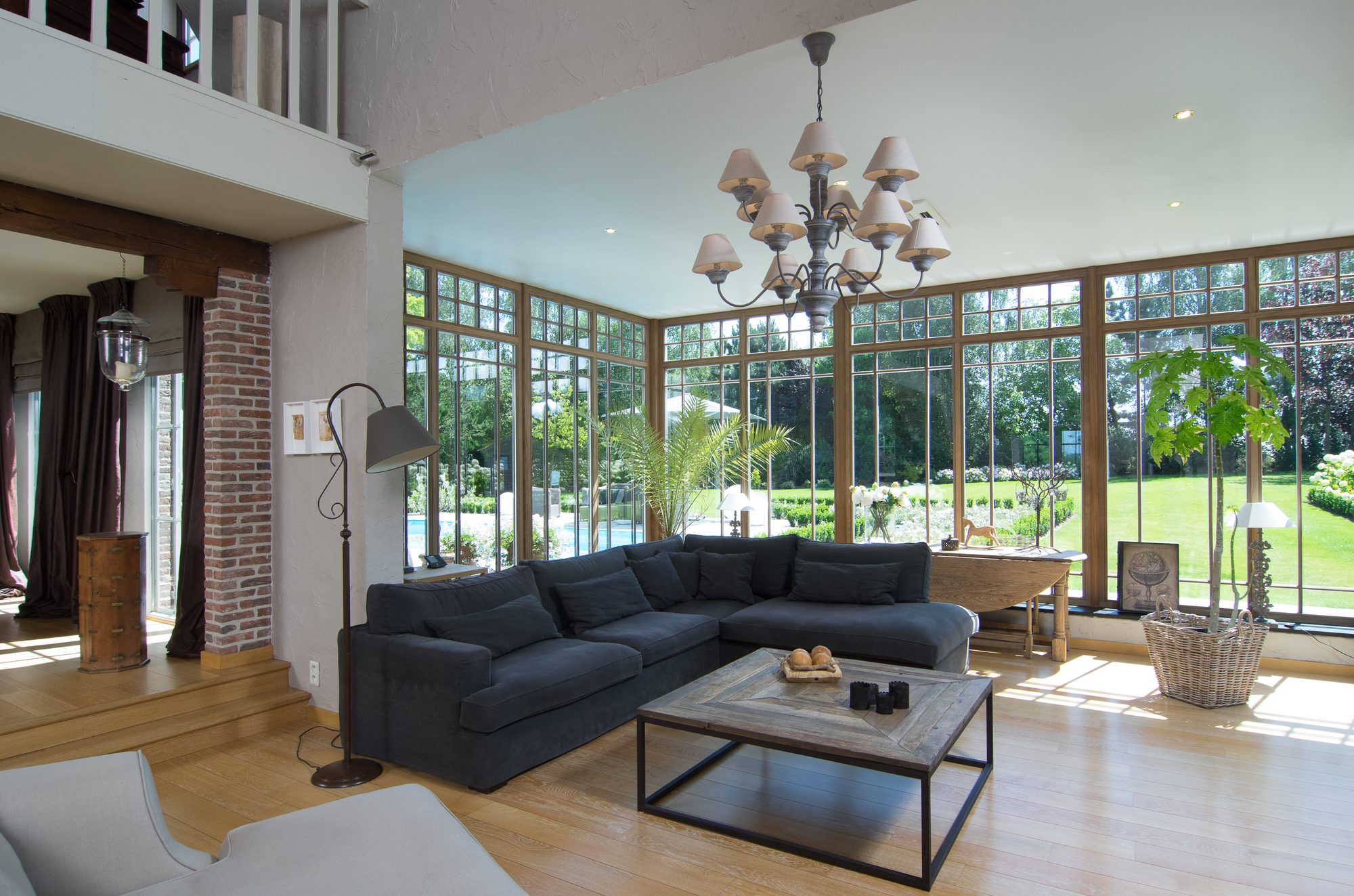 Interieur houten veranda