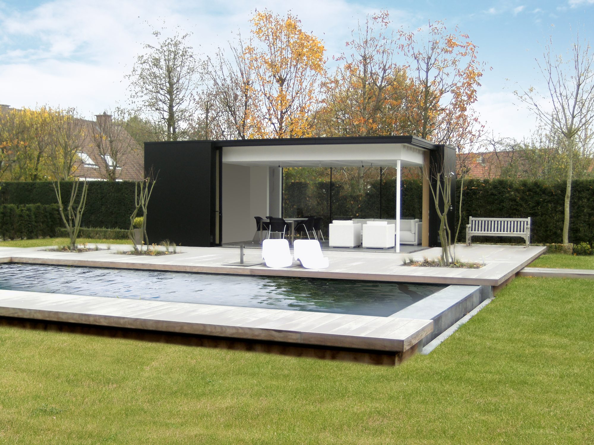 Pool house design