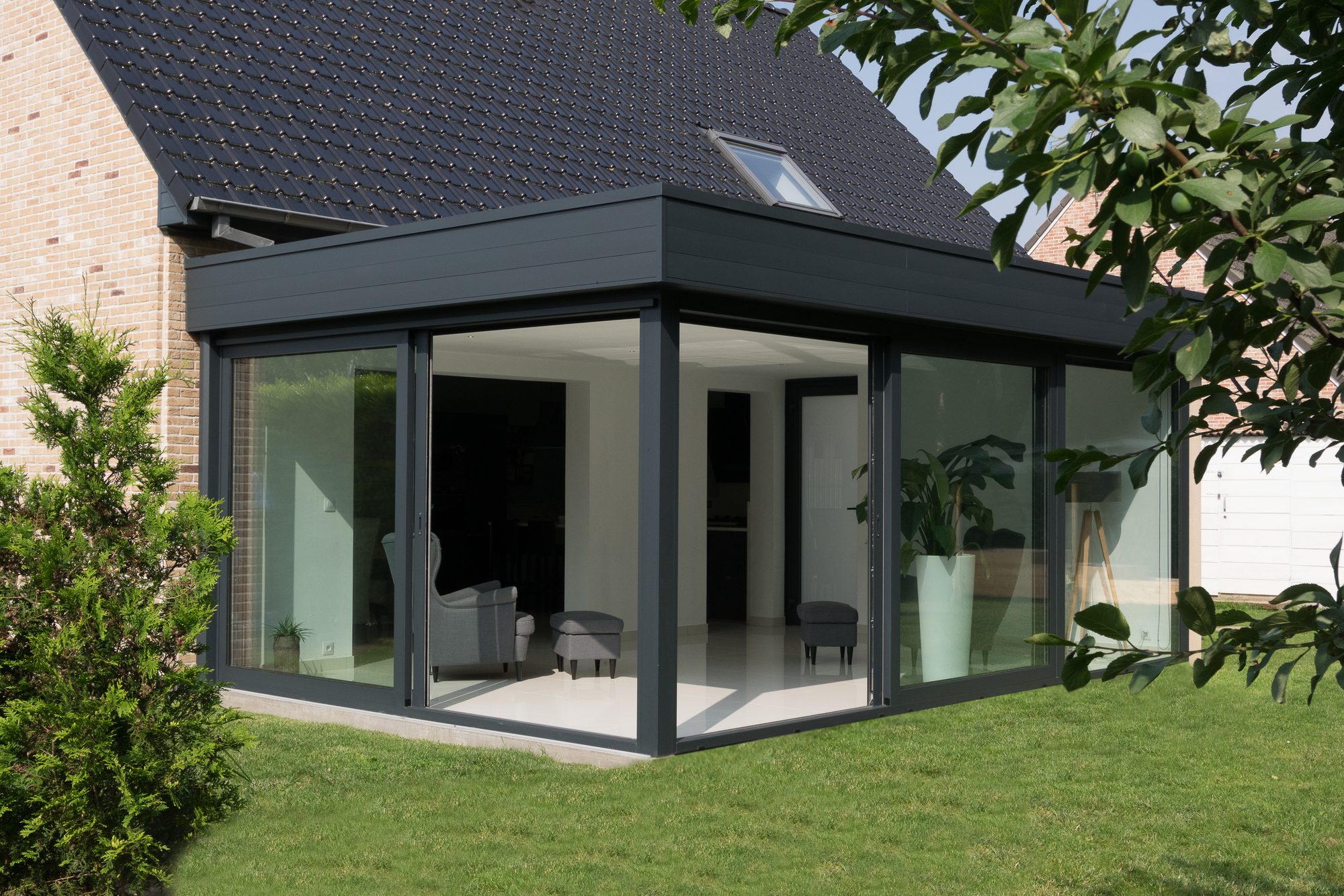 Véranda moderne en aluminium