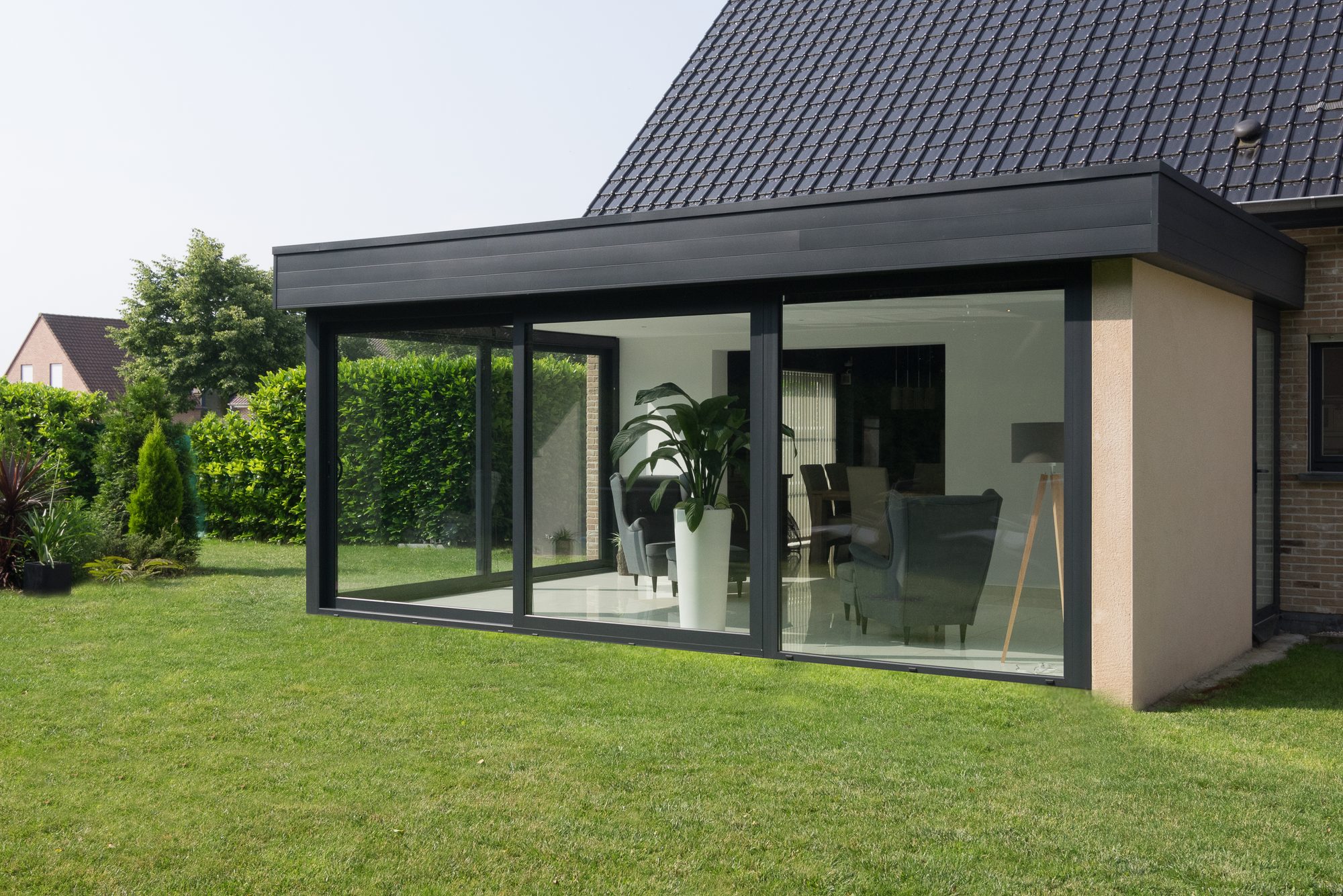 Extension moderne en aluminium
