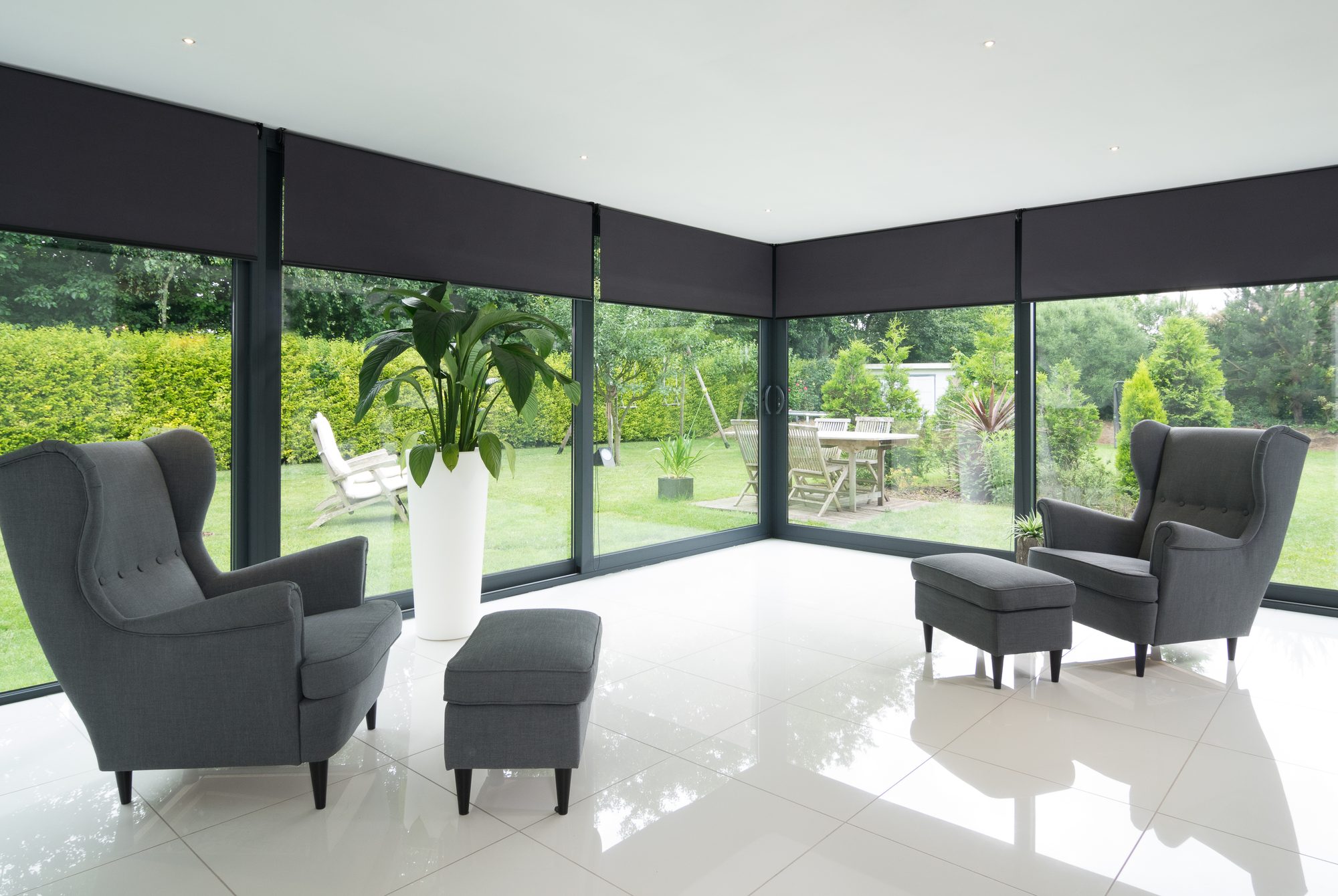 Intérieur véranda en aluminium