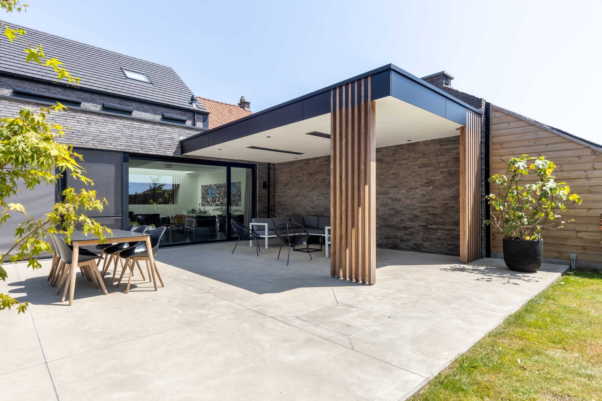 Moderne terrasoverkapping