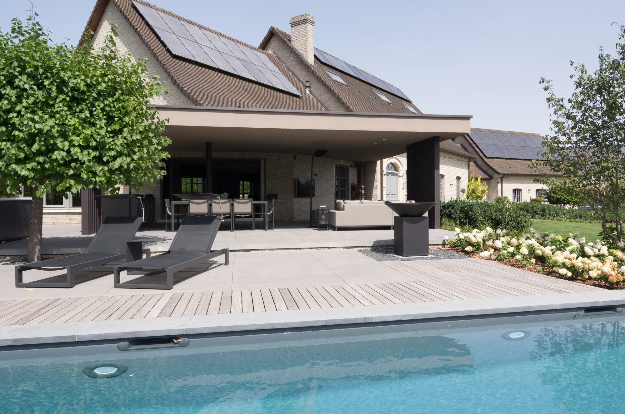 Pergola en crépi