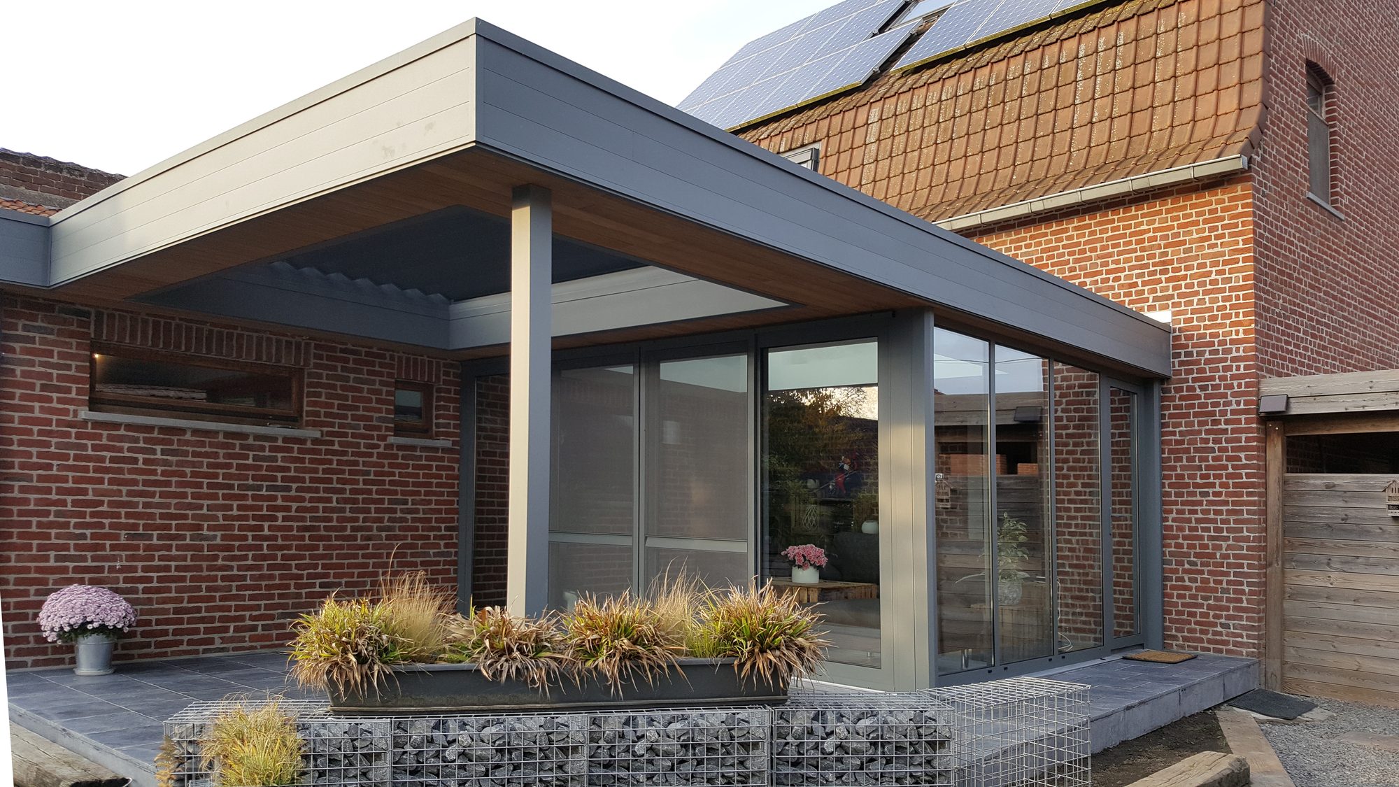 Moderne veranda-pergola in aluminium