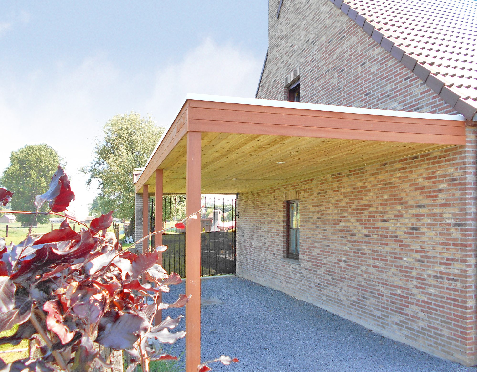 Houten carport