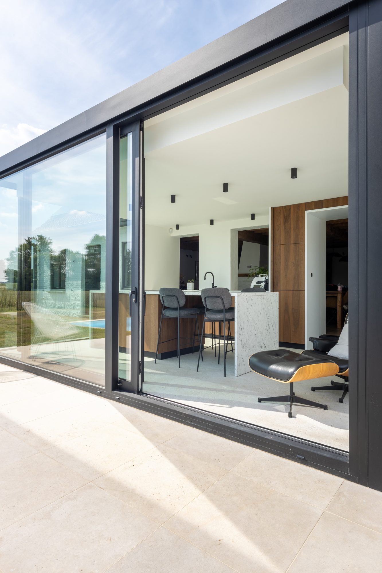 Moderne Atrium uitbouw