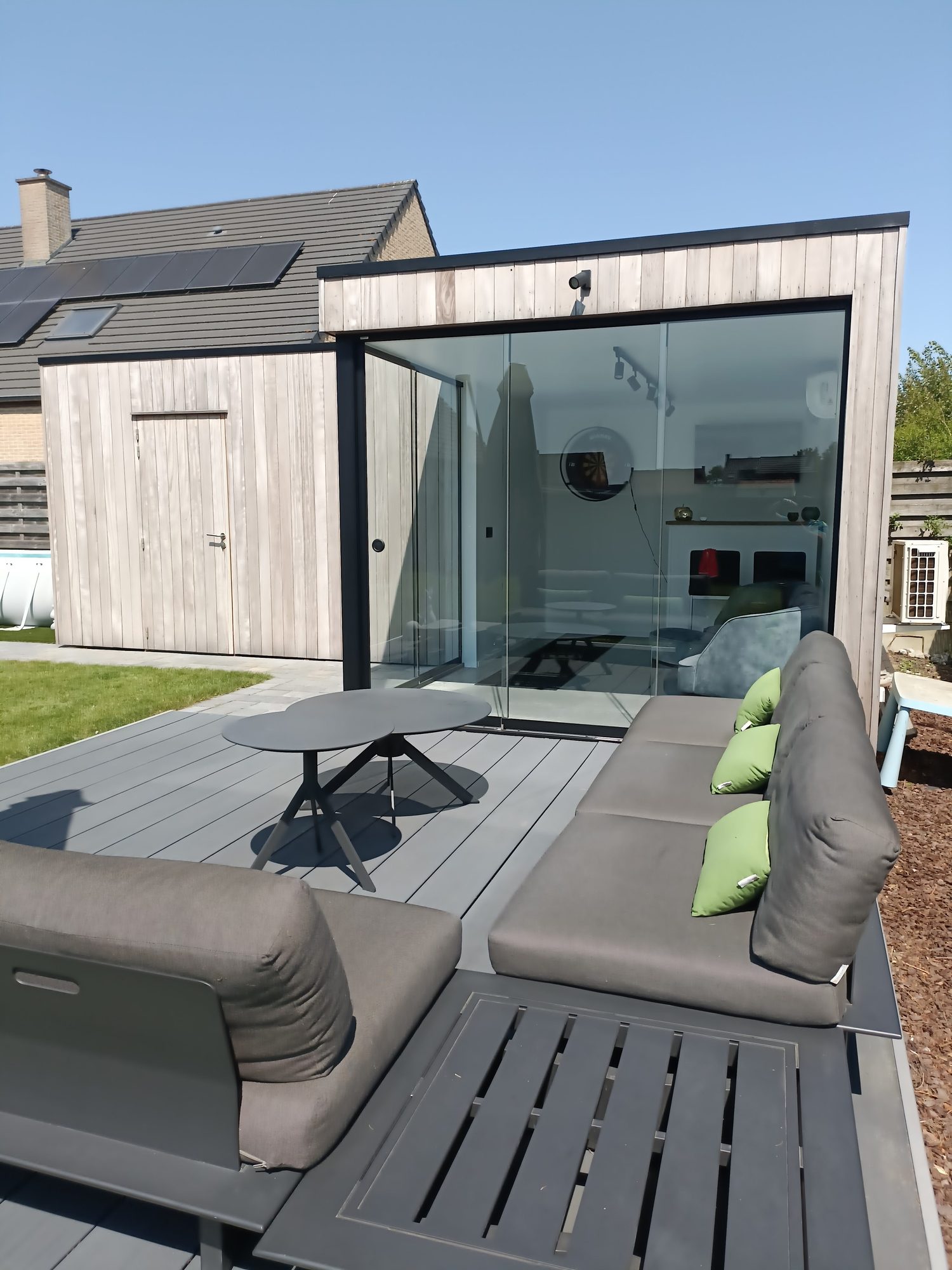 Houten tuinkamer
