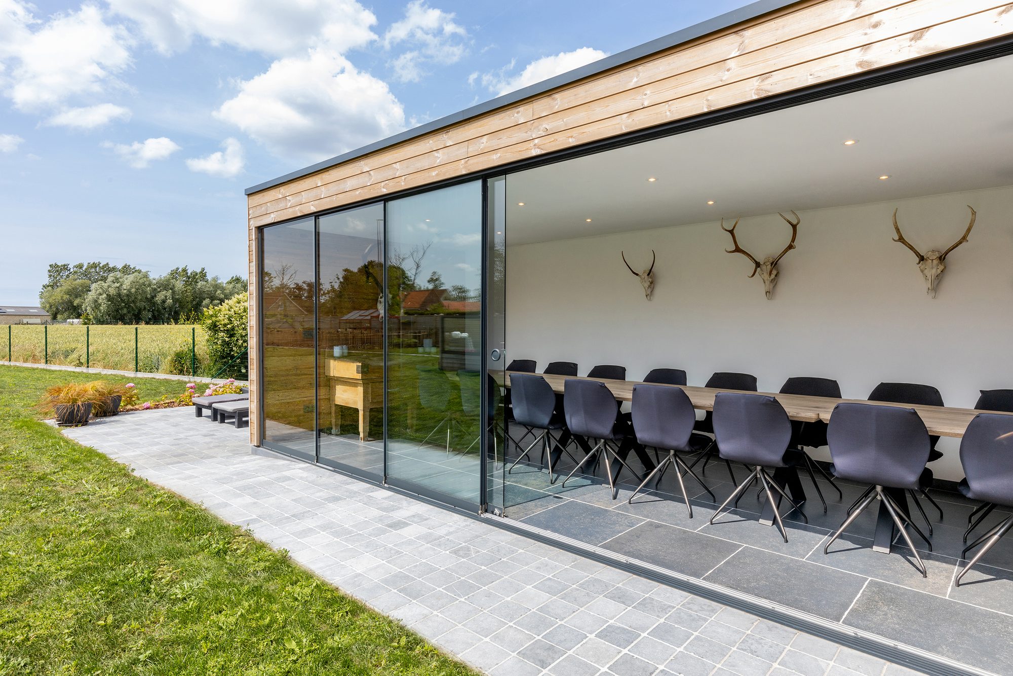Houten gebouw in Rode Noorse Den