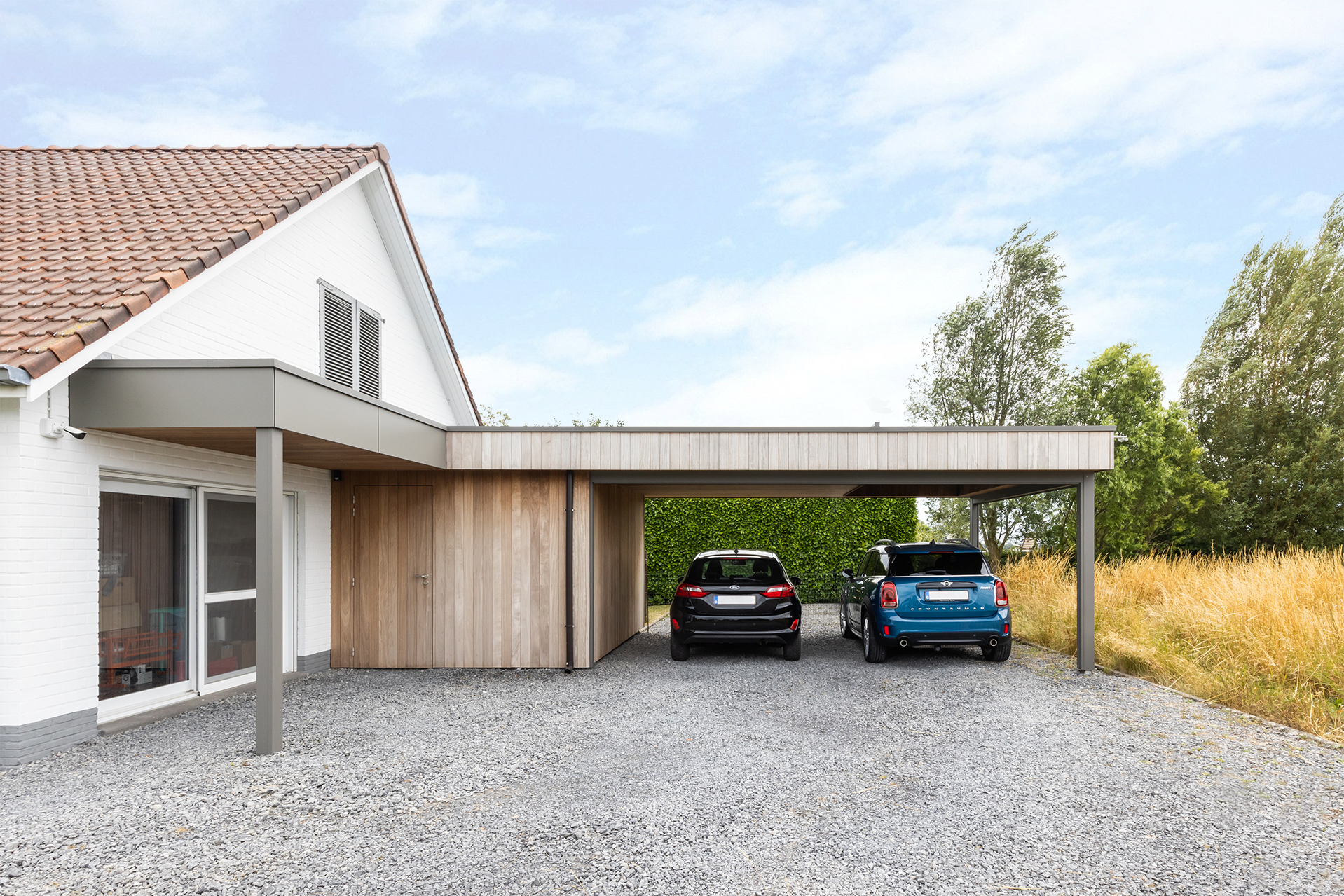 Double carport adossé