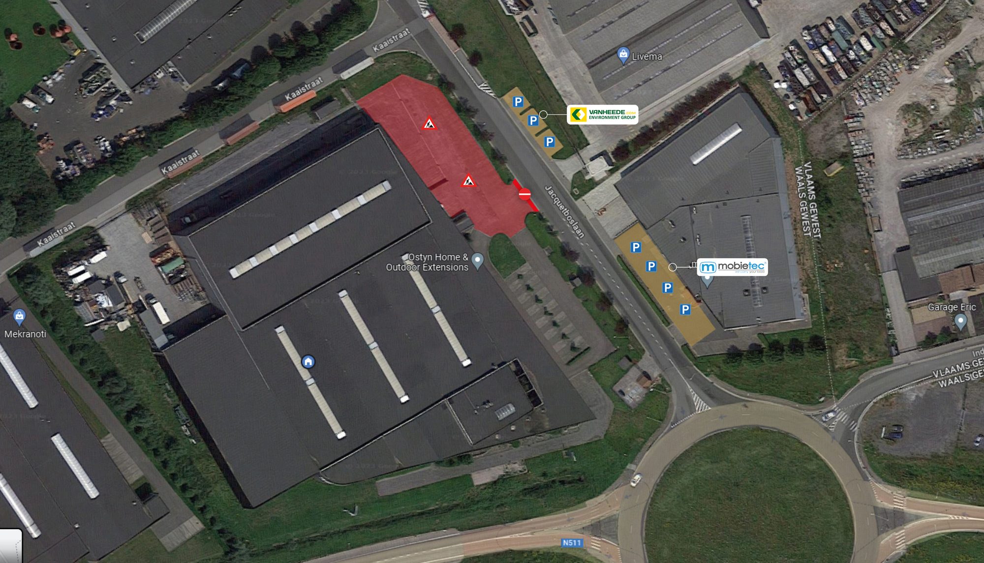 Parking klanten Ostyn op 18 en 19 oktober 2023