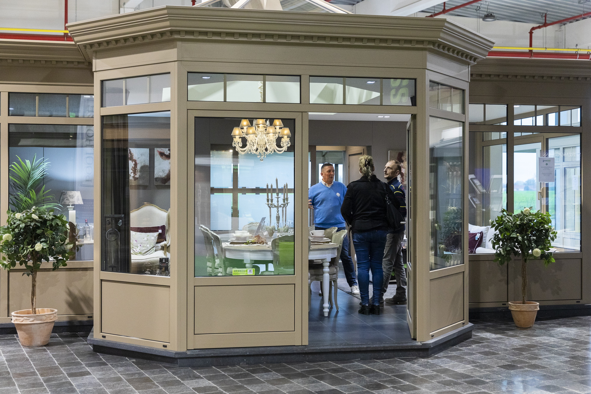Annexe moderne avec croisillons