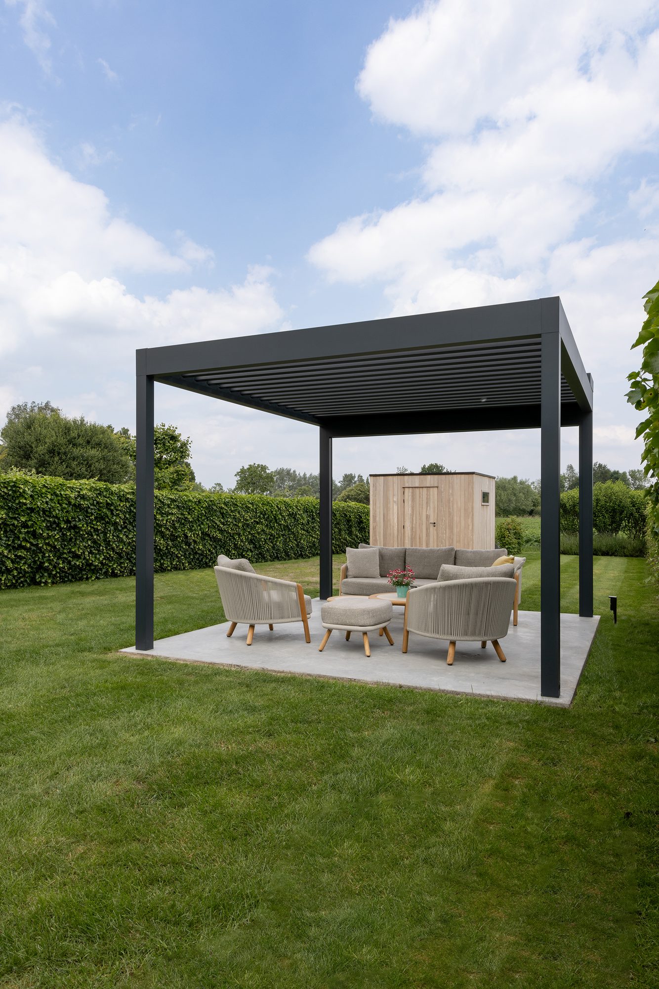 Losstaande pergola in aluminium