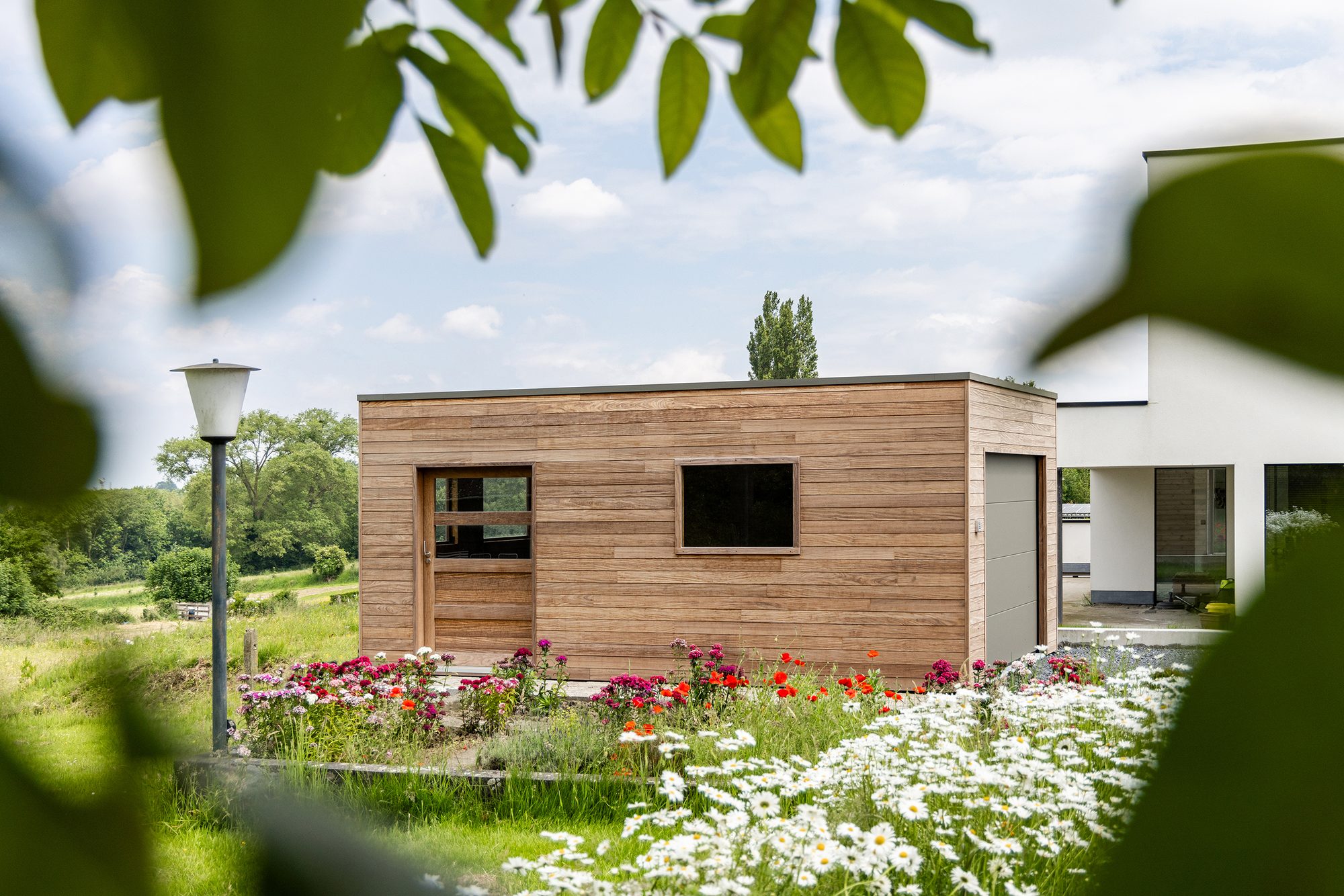 Garage en afrormosia
