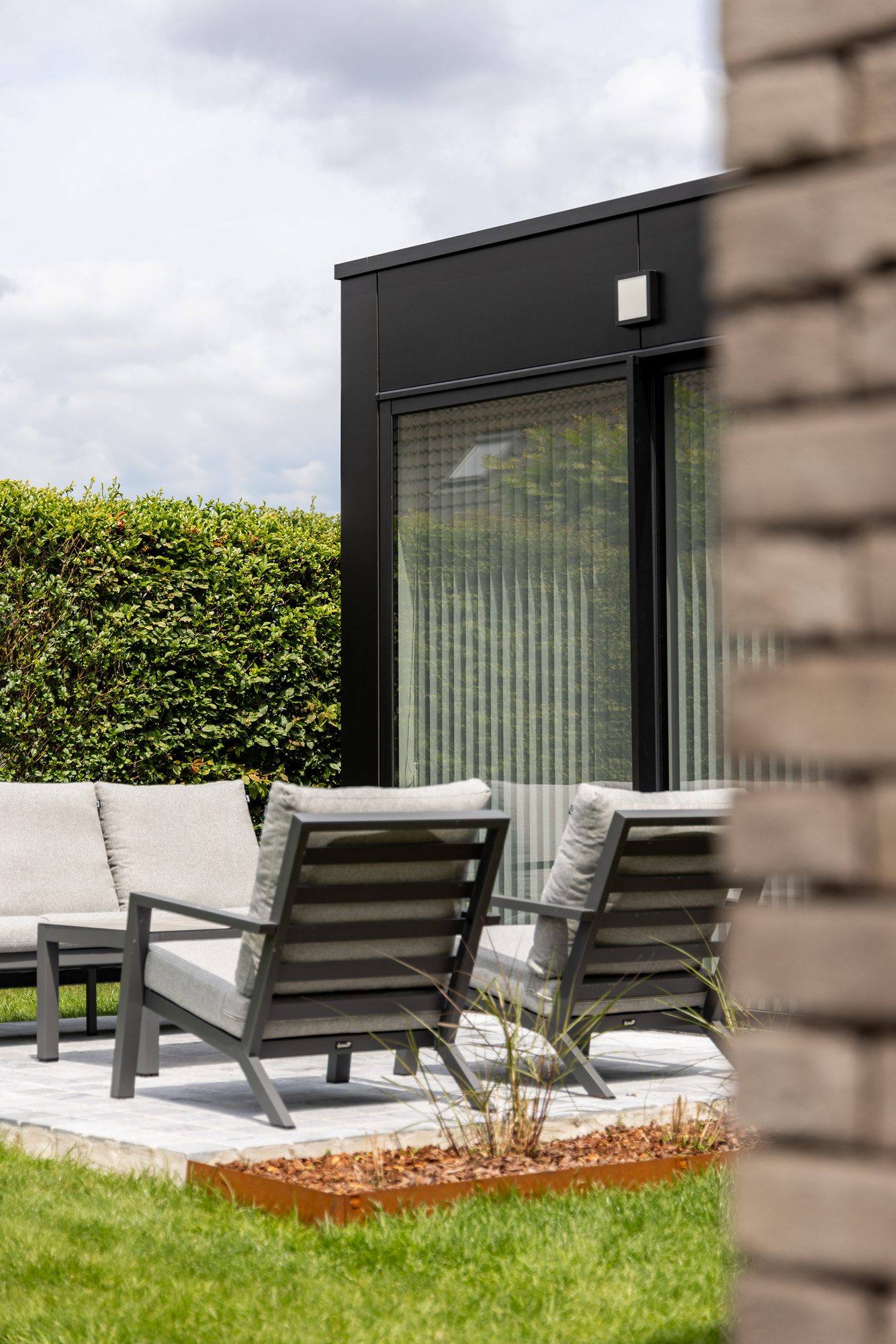 Strakke tuinkamer
